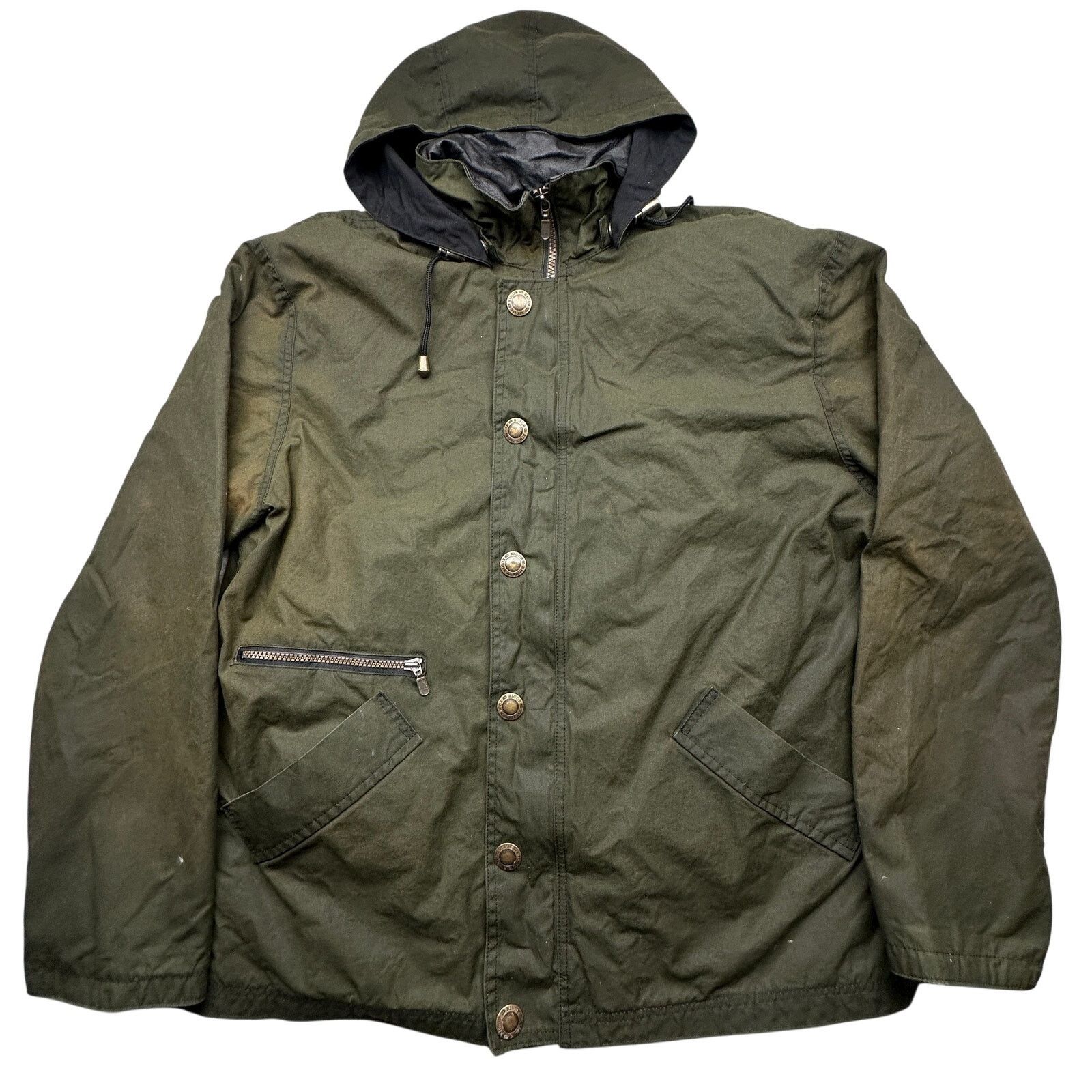 Other Vintage Rigor Waxed Cotton Jacket Mens Small Olive Green Size US S / EU 44-46 / 1 - 1 Thumbnail