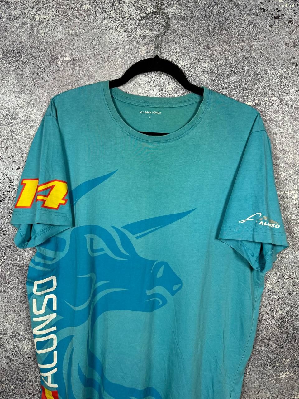 Malcolm McLaren McLaren Alonso F1 Team Racing Formula 1 T-Shirt Large Size US L / EU 52-54 / 3 - 5 Thumbnail