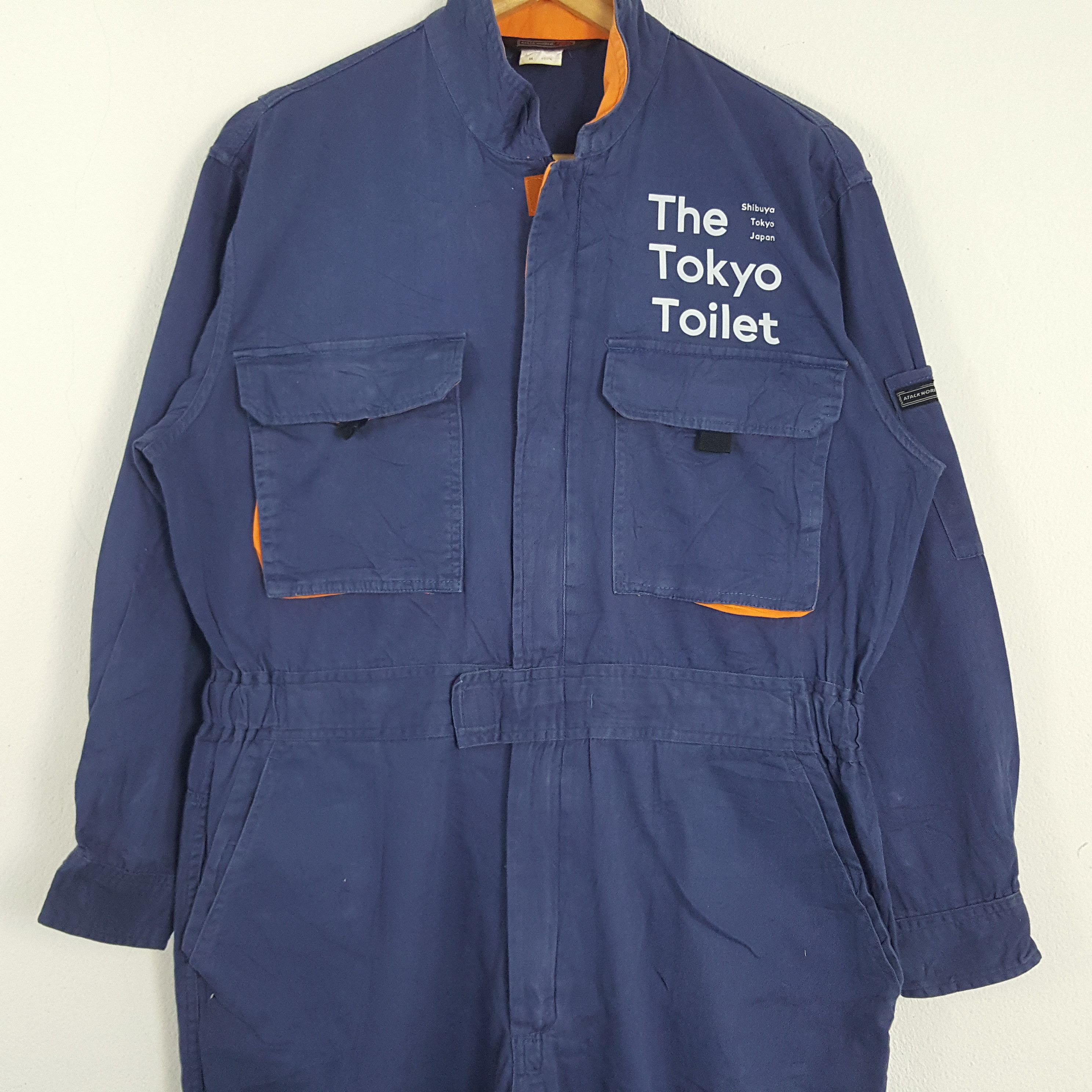 Japanese Brand × Vintage Vintage The Tokyo Toilet Japanese Work Coverall Jacket Size US M / EU 48-50 / 2 - 5 Thumbnail