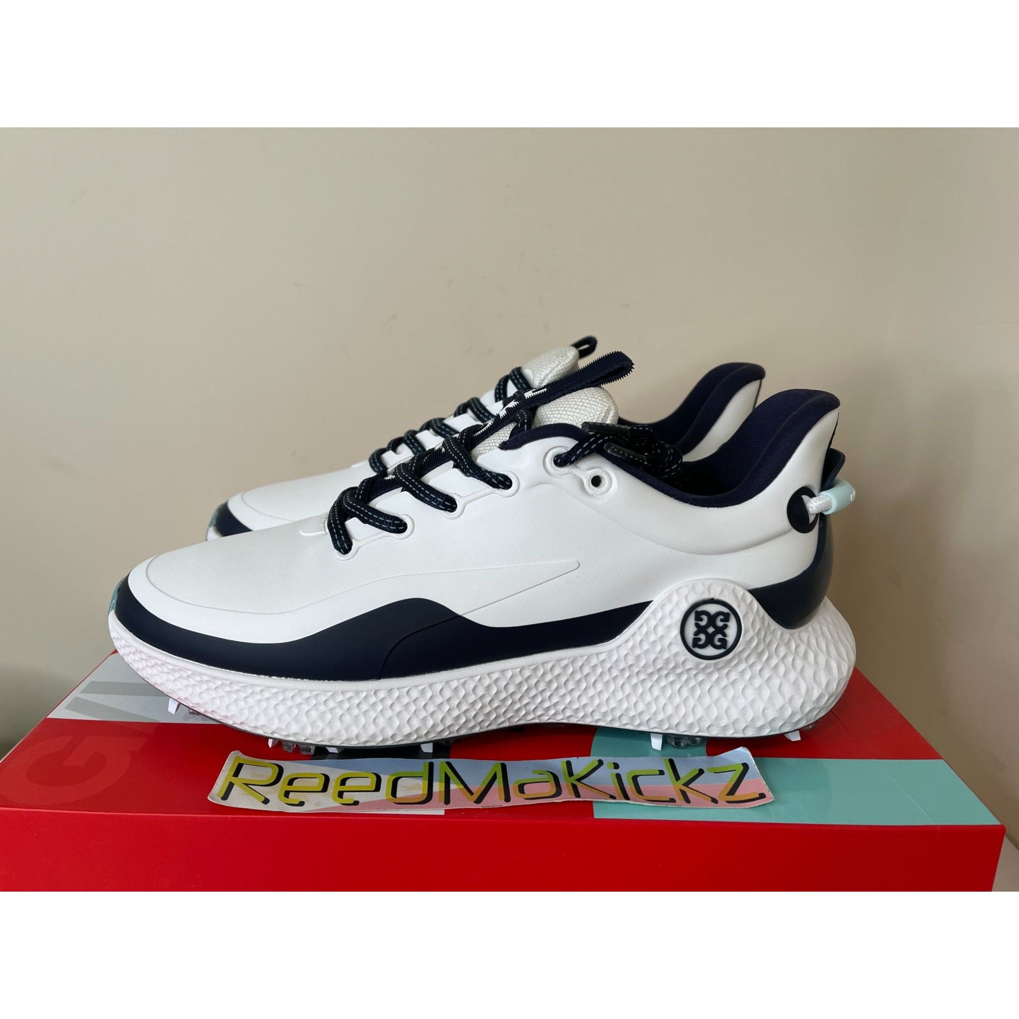G/FORE G/FORE MG4+ O2 G/LOCK WHITE NAVY W/ SPIKES WOMENS 8.5US | Grailed