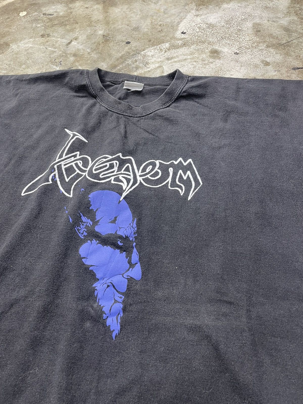 image of Band Tees x Vintage Chopped 80’S Venom Black Metal Tee Shirt, Men's (Size XL)