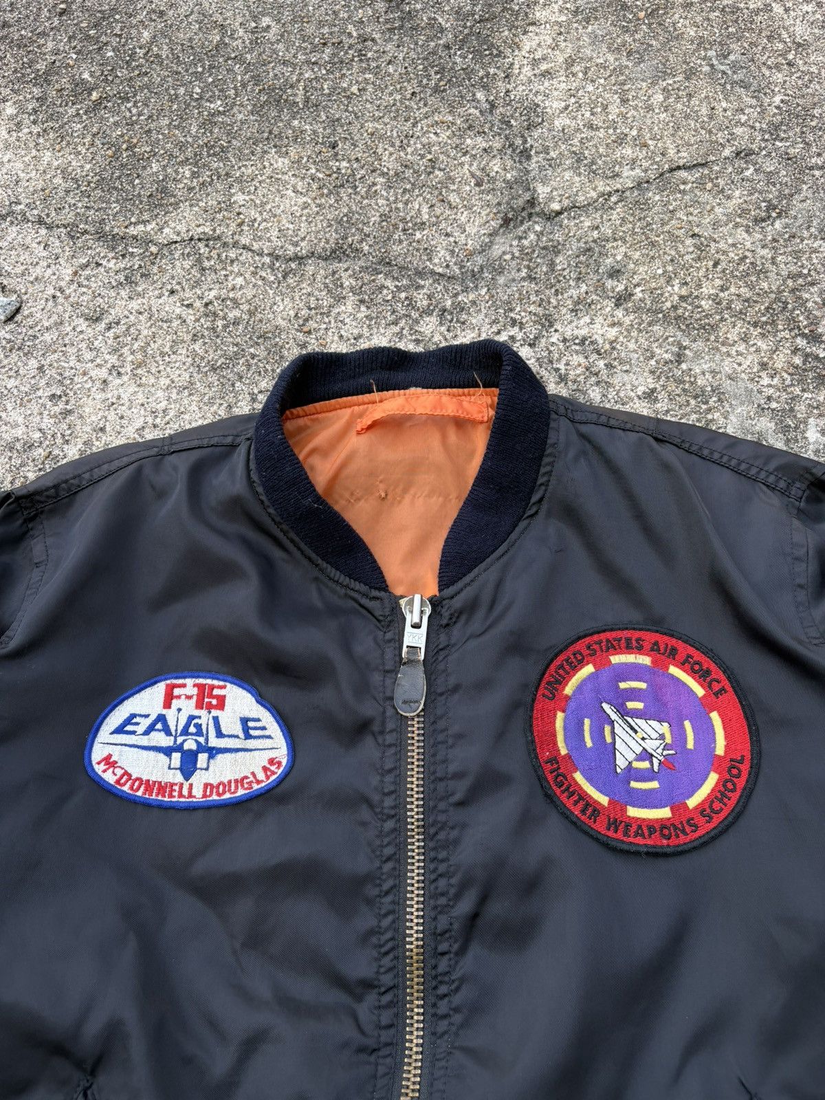 Vintage Vintage Top Gun Ma-1 Intermediate Bomber Jacket Rever Size US XL / EU 56 / 4 - 5 Thumbnail