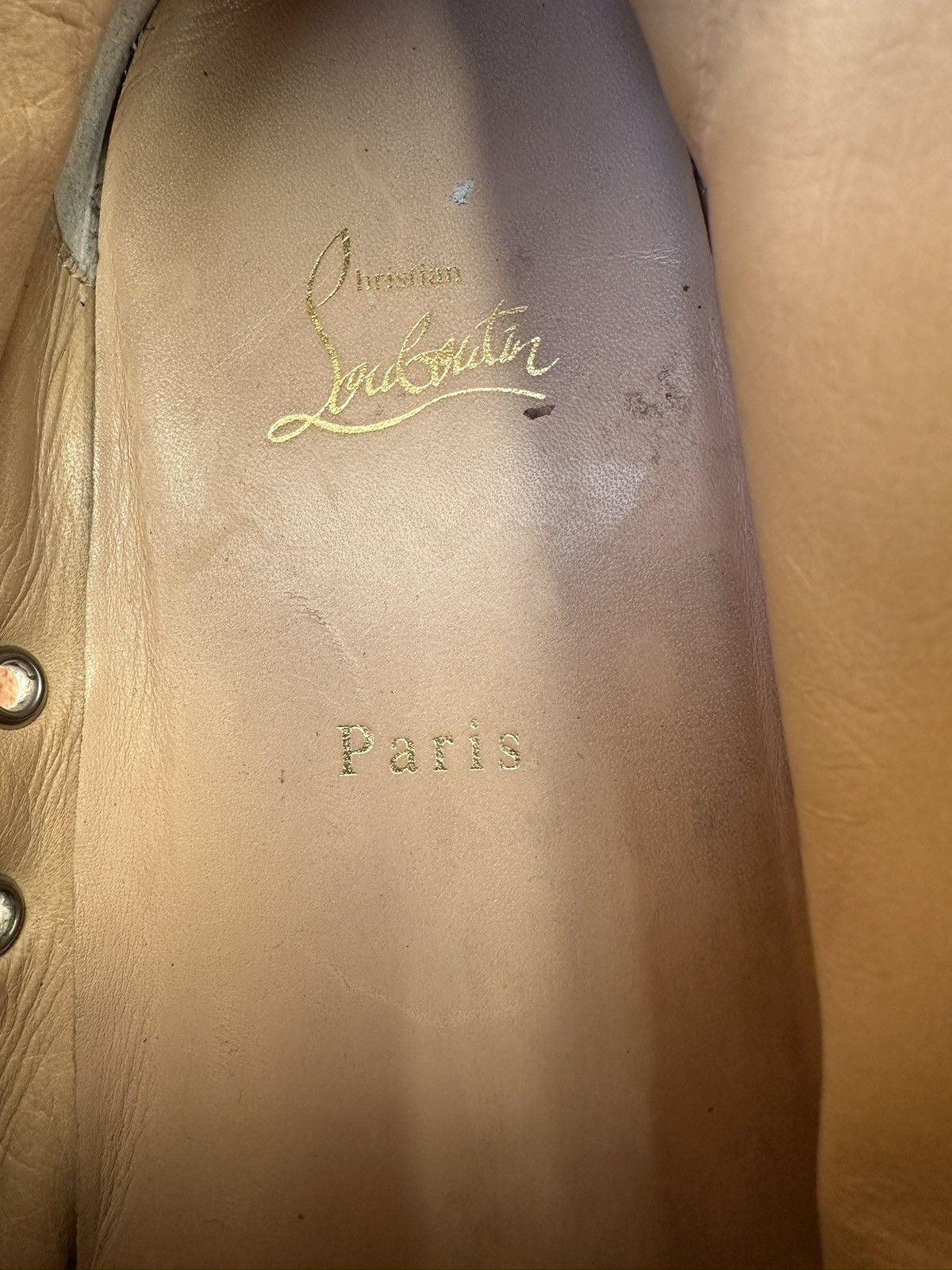 Christian Louboutin Christian Louboutin White High Leather Sneakers Size US 10.5 / EU 43-44 - 16 Thumbnail