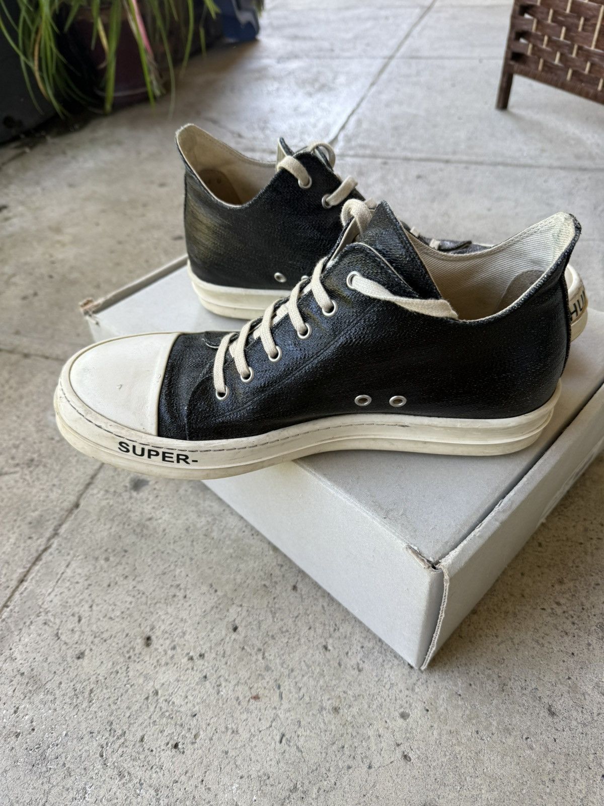 Rick Owens Drkshdw Rare Rick Owens Ramones Dark Shadow 44 In Sub Super Human Size US 10.5 / EU 43-44 - 11 Thumbnail