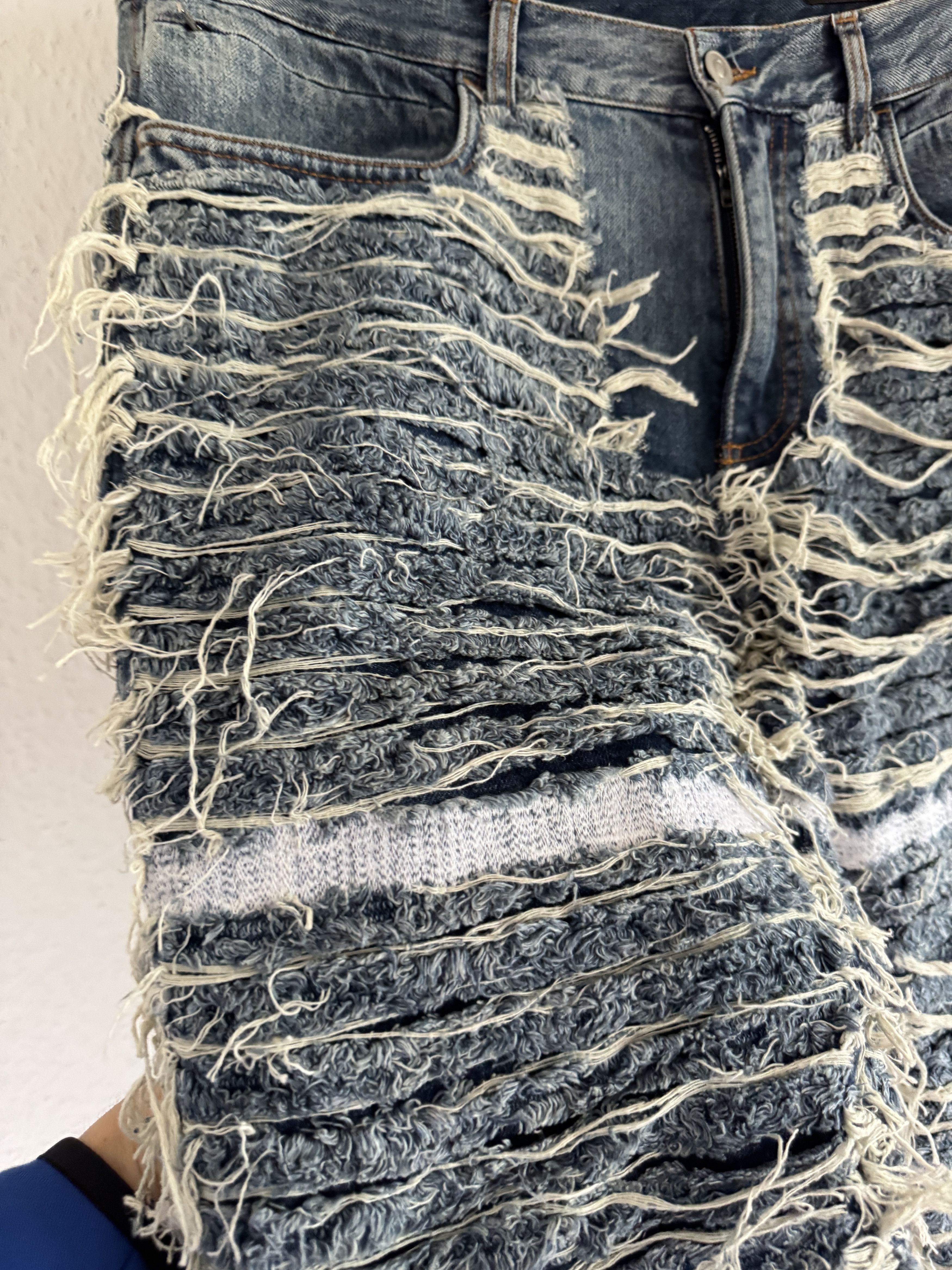 1017 ALYX 9SM × Blackmeans Distressed Shredded Blackmeans x Alyx Pants Size US 34 / EU 50 - 9 Thumbnail