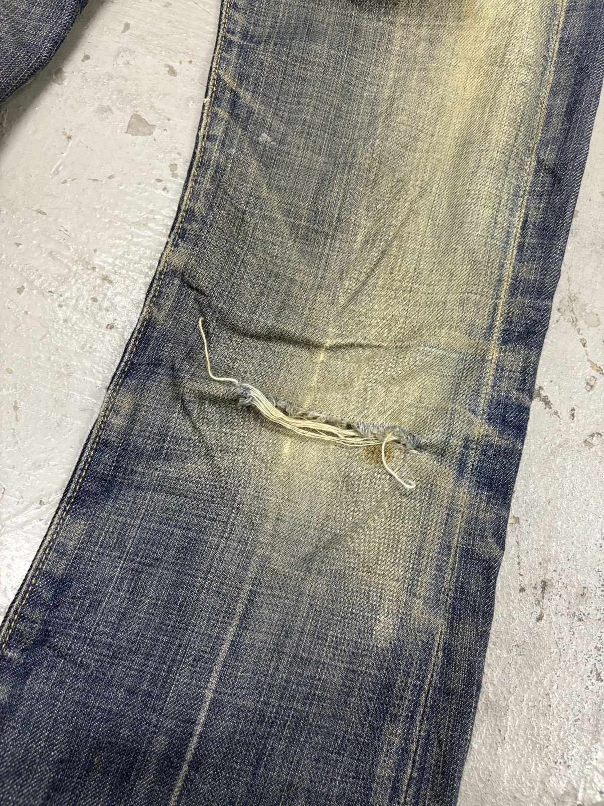Tornado Mart Vintage Mudwash Flared Denim 7 For All ManKind Jerome Dahan Size US 30 / EU 46 - 7 Thumbnail