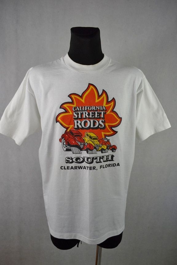 Vintage California Street Rods Racing tee Florida t-shirt XL Size US XL / EU 56 / 4 - 1 Thumbnail