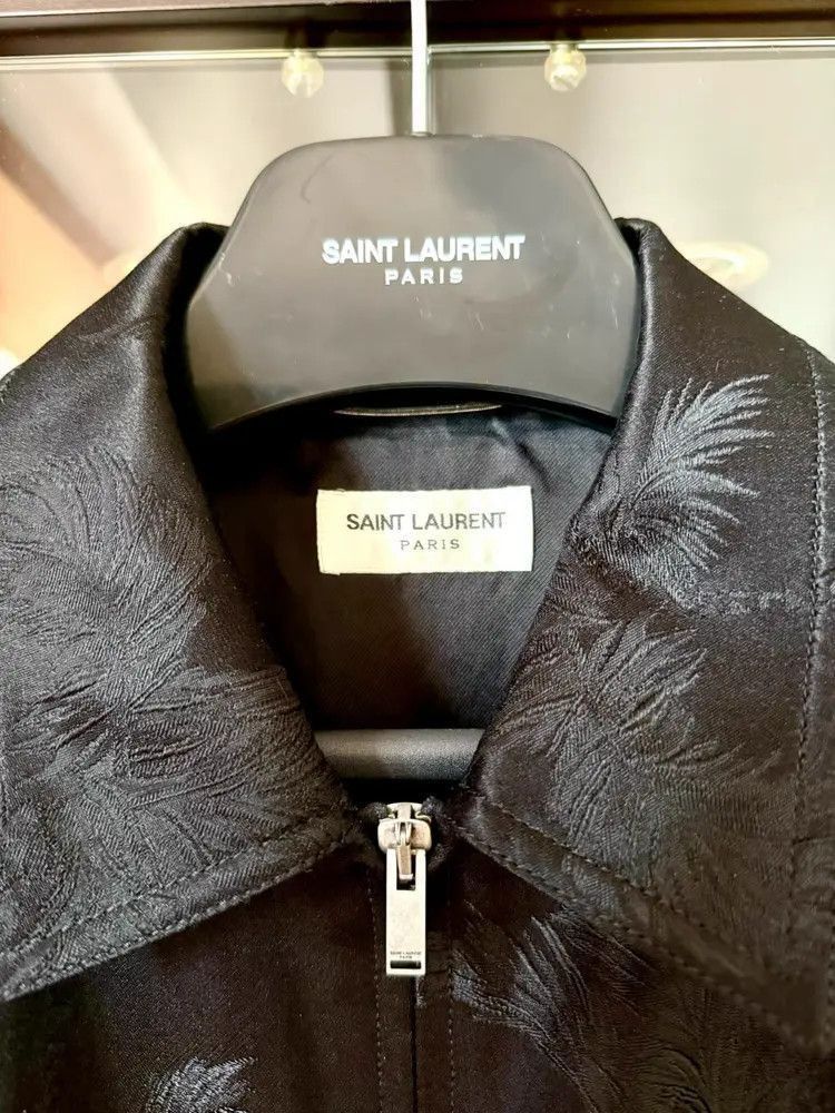 Sz 48 Saint Laurent Paris 21SS Runway Palm Tree Jacket-2507