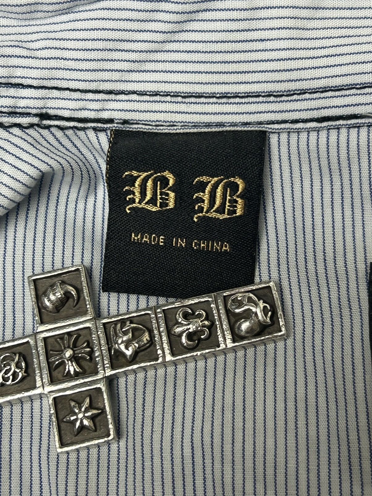 14th Addiction Brad Butter Embroidered Button Up Size US L / EU 52-54 / 3 - 13 Thumbnail