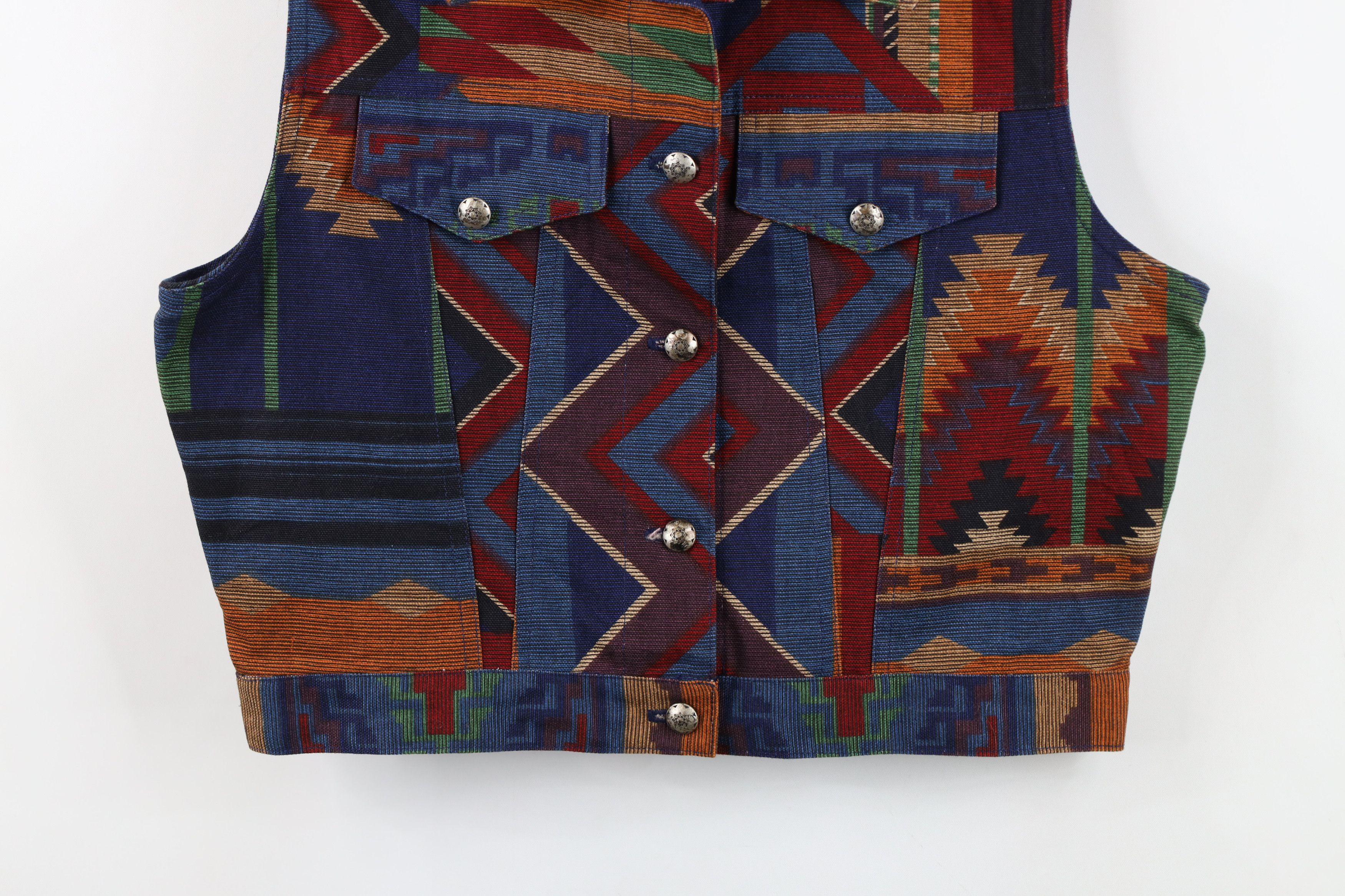 Vintage Vintage 90s Streetwear Southwestern Cowgirl Vest Jacket Size M / US 6-8 / IT 42-44 - 3 Thumbnail