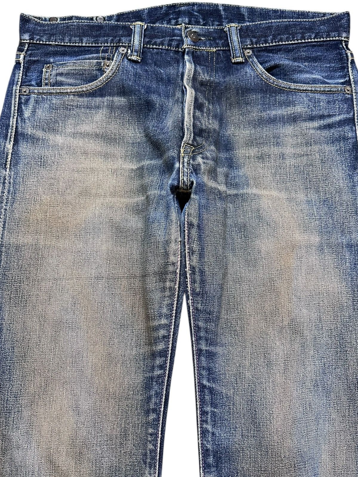 Momotaro Jeans Vintage Momotaro Selvedge Mudwash Distressed Denim Size US 32 / EU 48 - 2 Thumbnail