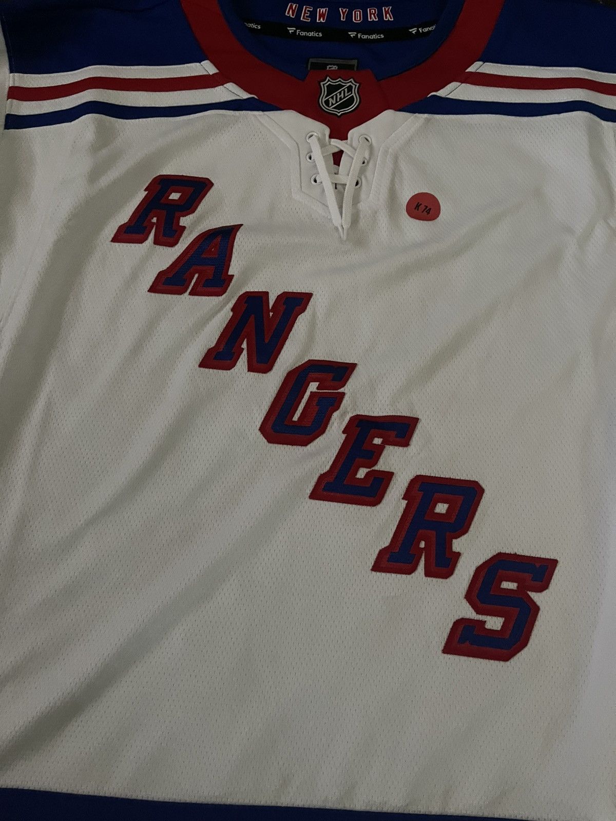NHL New York Rangers White Jersey Size US XL / EU 56 / 4 - 3 Thumbnail
