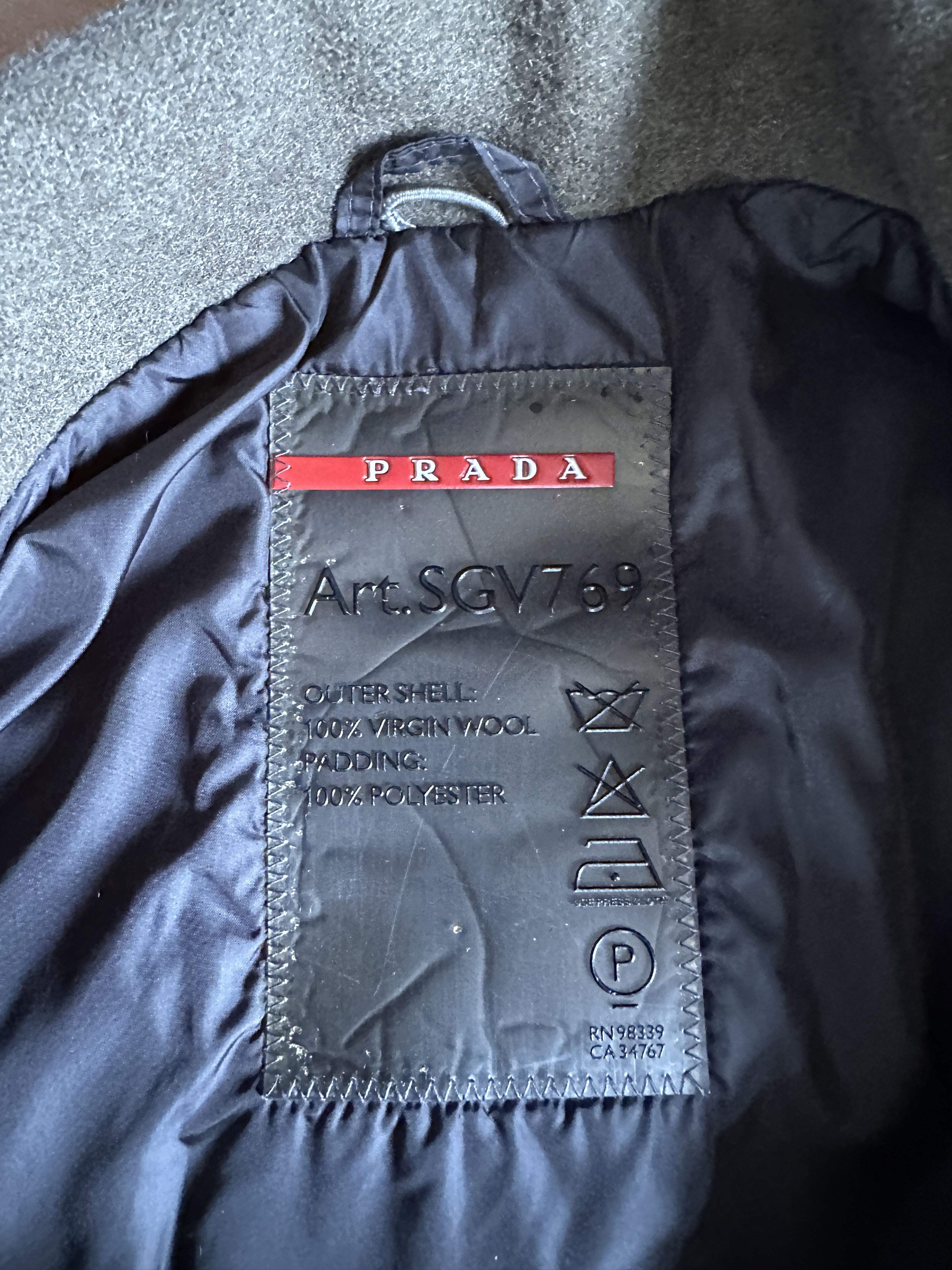 Prada Prada Wool Jacket in olive, 54 (L-XL) Size US L / EU 52-54 / 3 - 4 Thumbnail