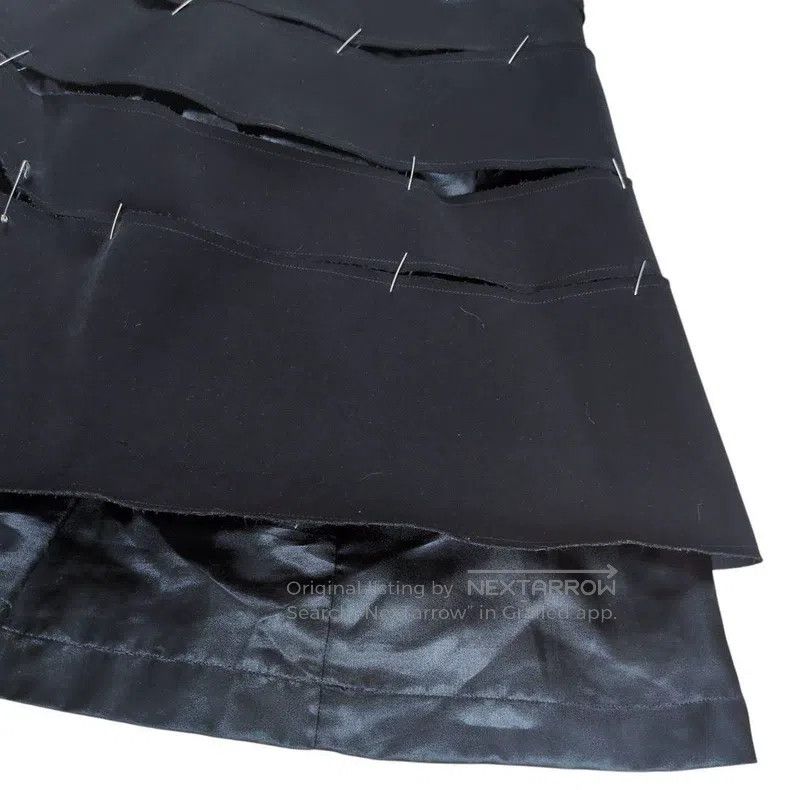 Comme des Garcons Comme Des Garcons size XS Black Vintage Ripped Design Skir Size 22" - 5 Thumbnail