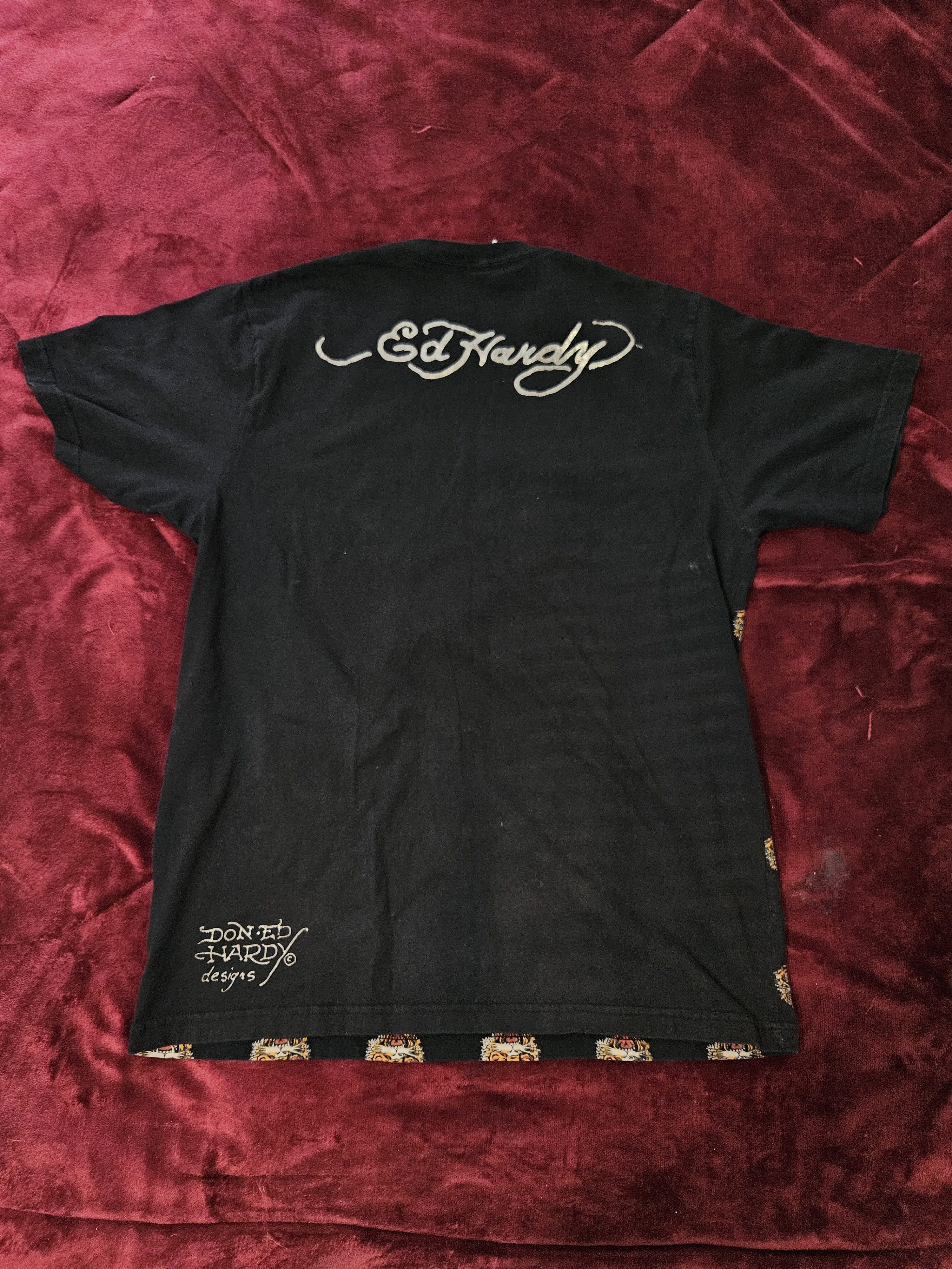 Ed Hardy VTG Ed Hardy Christian Audigier Men L Tiger Print All Over Size US M / EU 48-50 / 2 - 4 Thumbnail