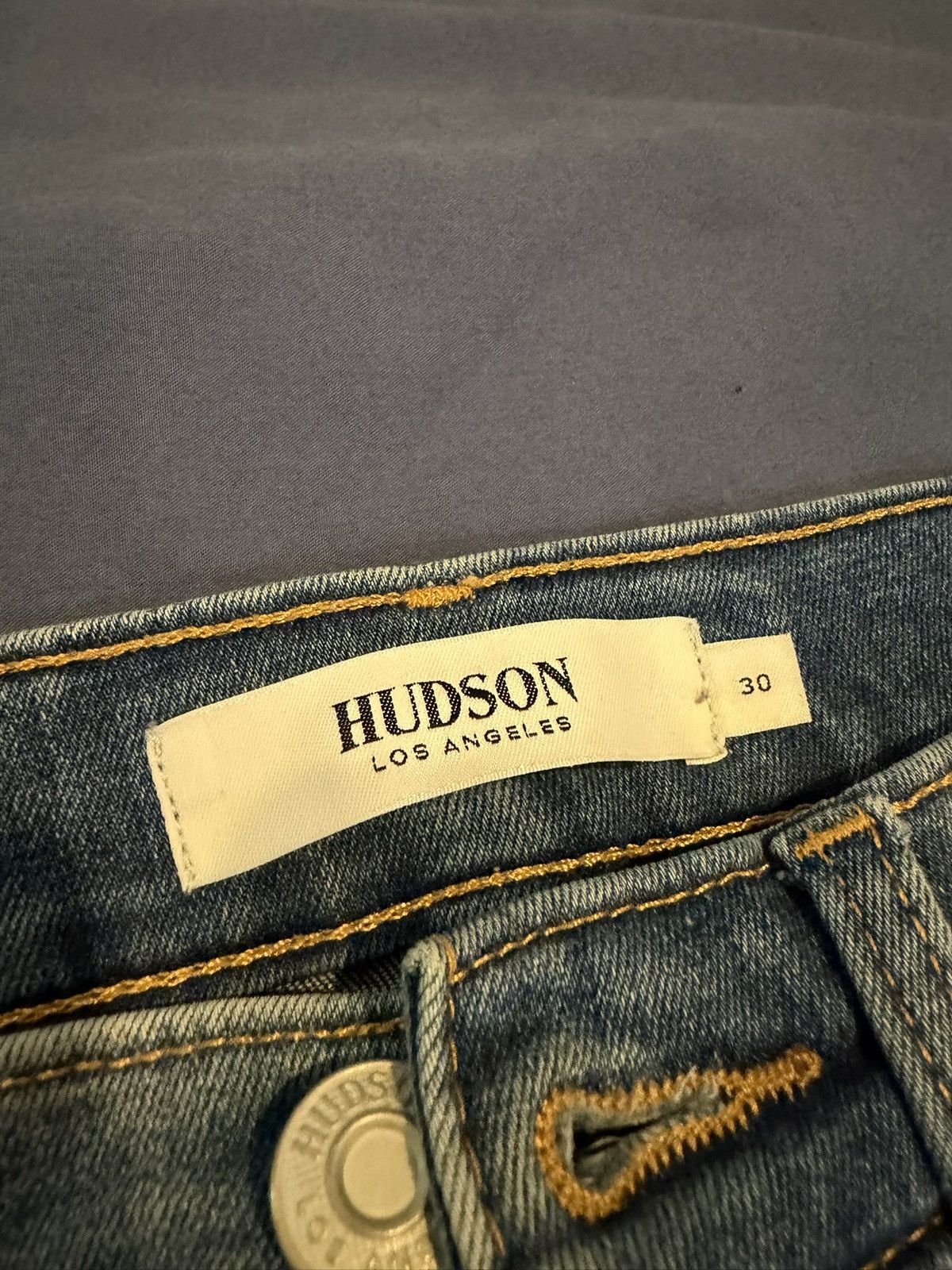 Hudson Hudson Blinder V.2 Skinny Biker Jeans Faded Blue Wash Sz 30 Size US 30 / EU 46 - 3 Thumbnail