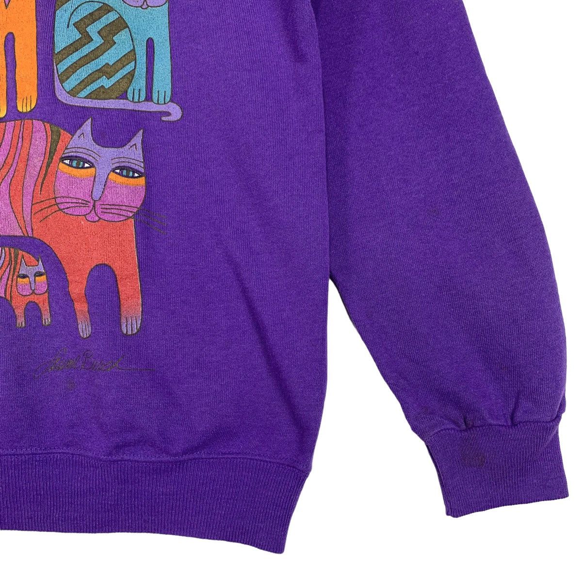 Vintage Vintage 90s Samuel Burch Graphic Art Cat Sweatshirt Size S Size US S / EU 44-46 / 1 - 7 Thumbnail