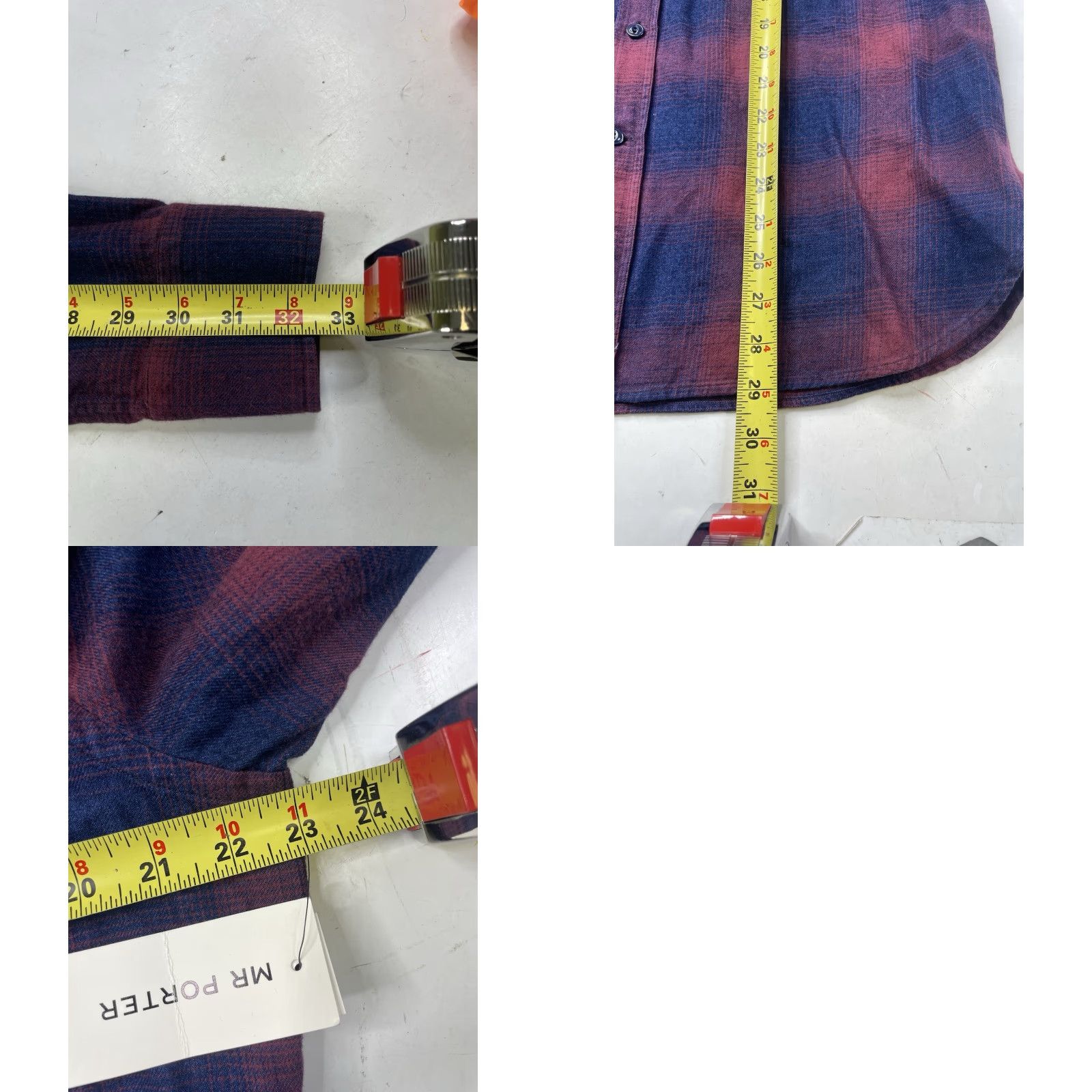Glanshirt NWT Glanshirt Dress Shirt Men’s Size 42/16.5 Plaid Check 100% Cotton Multicolor Long Sleeve Button Collar Point Bre breathable Italy Size 46R - 8 Thumbnail