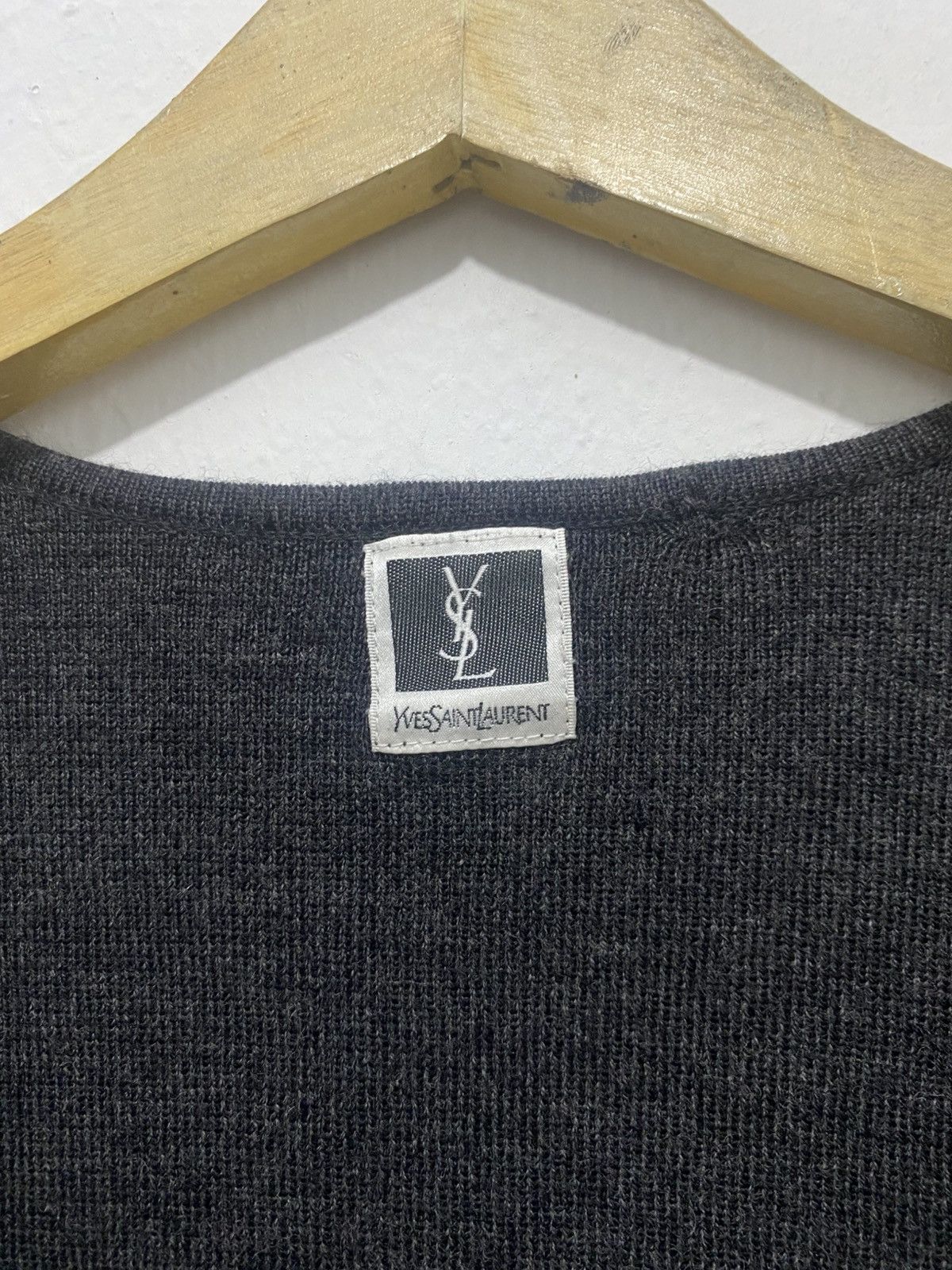 Yves Saint Laurent Vintage 90s Yves Saint Laurent YSL Knit Vest Size US L / EU 52-54 / 3 - 6 Thumbnail