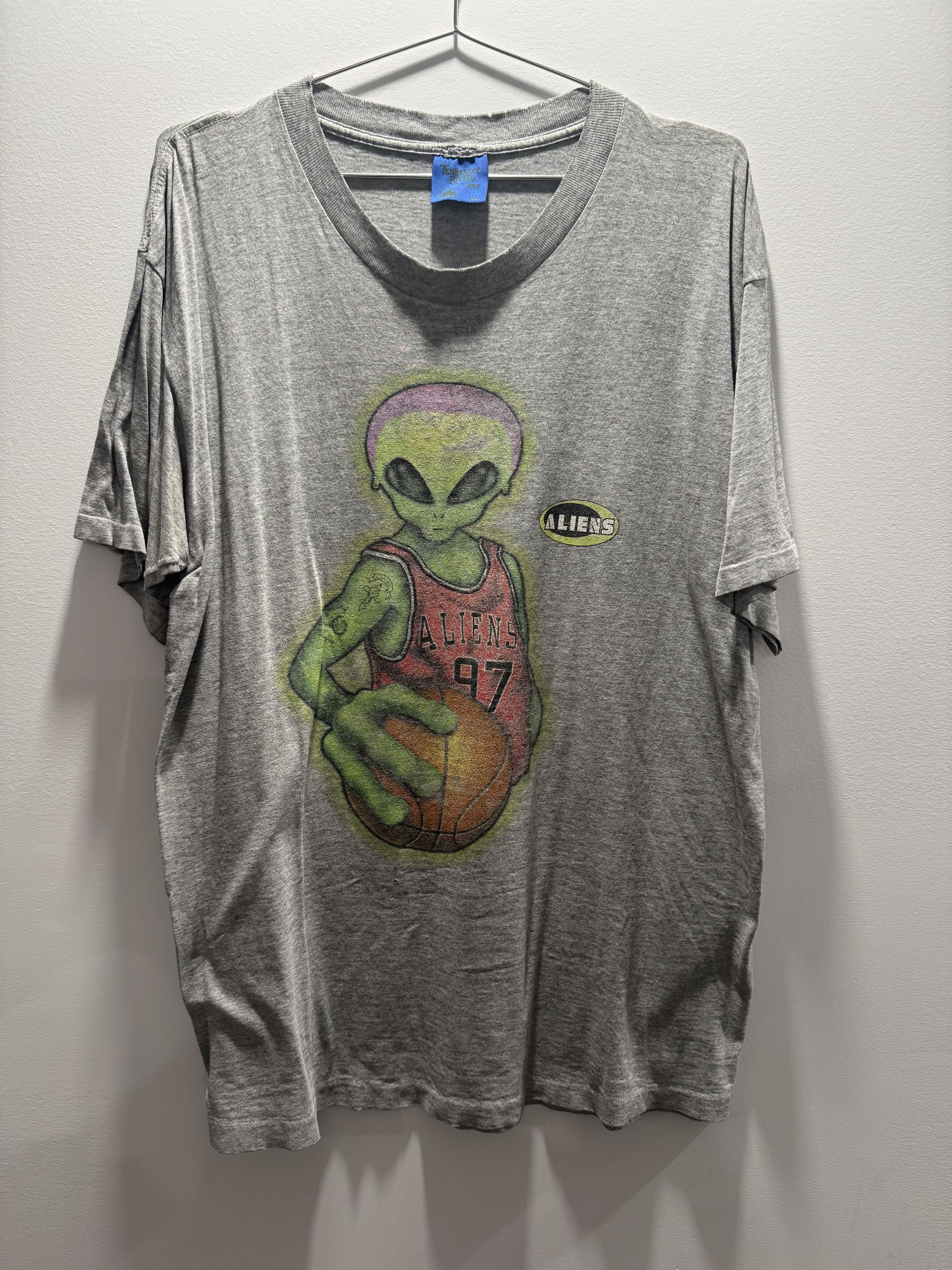 Vintage 90s Alien Workshop Dennis Rodman Tee Size US XL / EU 56 / 4 - 1 Thumbnail