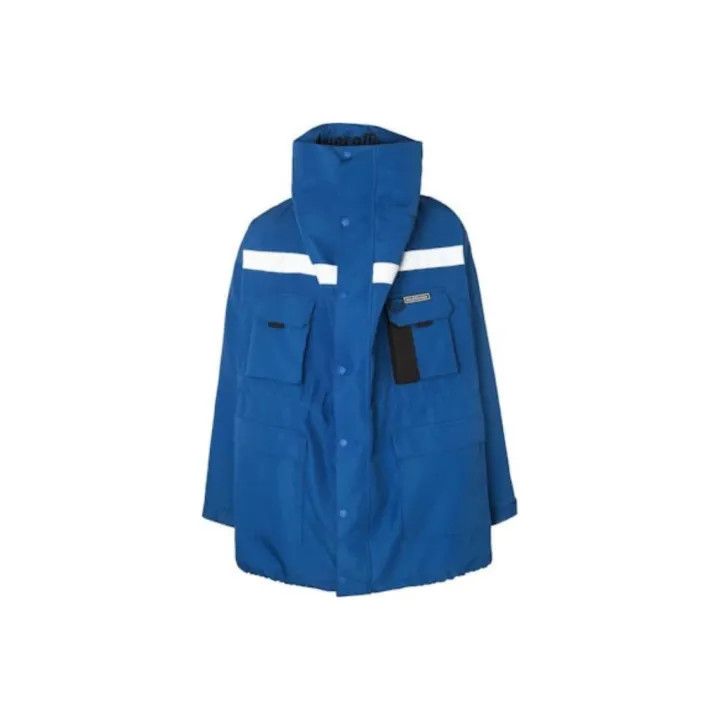 Balenciaga Balenciaga Blue High Neck Zipper Jacket Size US L / EU 52-54 / 3 - 1 Thumbnail