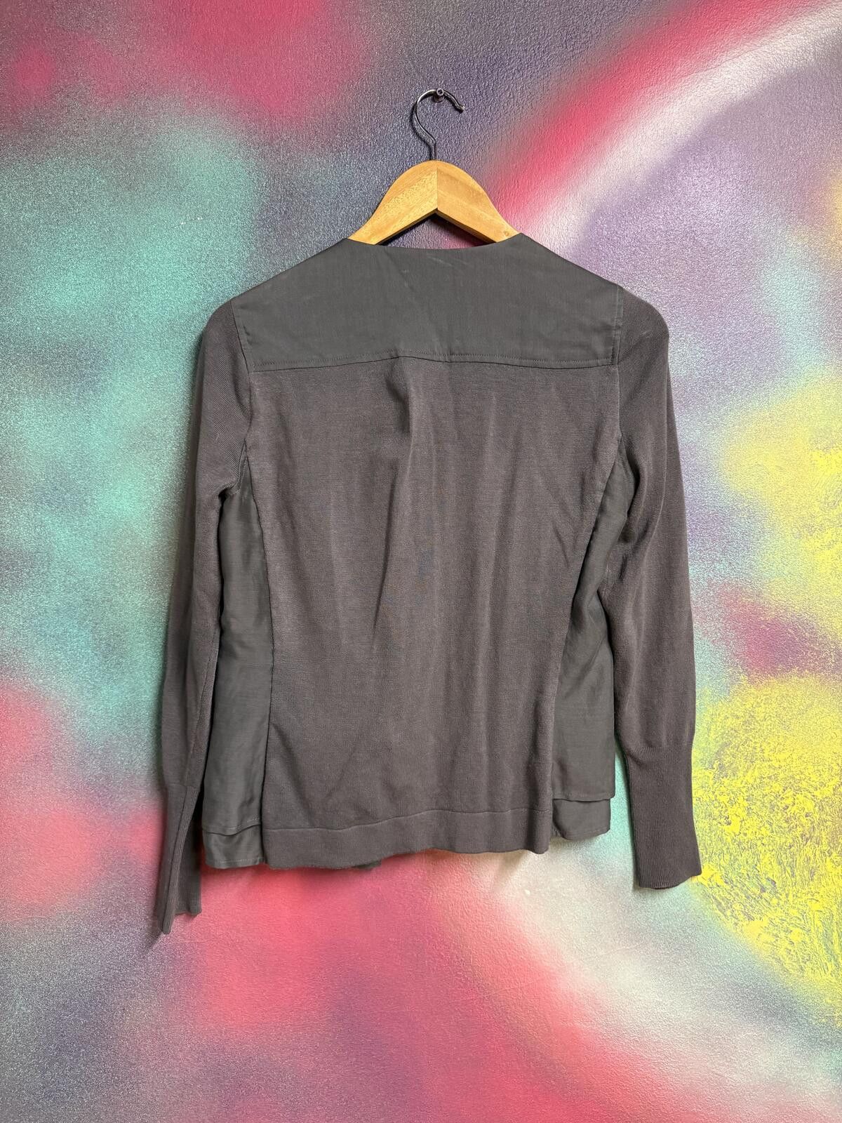 Other Mint Velvet charcoal grey Asymmetric Zip Biker jacket Size M / US 6-8 / IT 42-44 - 5 Thumbnail