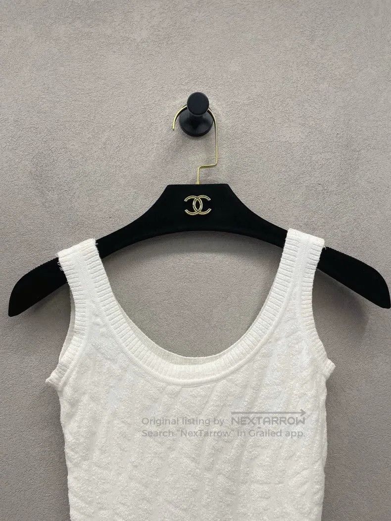 Fendi Fendi Full Logo White Dress, Slim Fit Sleeveless Style Size XS / US 0-2 / IT 36-38 - 4 Thumbnail