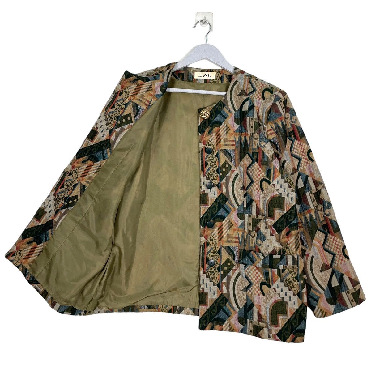 Issey Miyake × Japanese Brand 💥80s DONNA MI CLASSIC DESIGN BUTTON JACKET Size M / US 6-8 / IT 42-44 - 7 Thumbnail