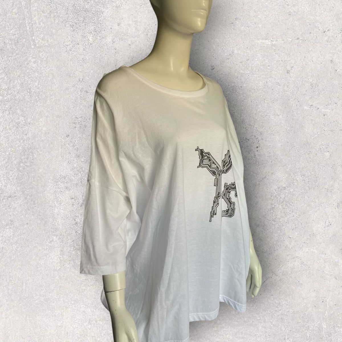 Yohji Yamamoto Y’s Cyber Logo Oversize Blouse Size M / US 6-8 / IT 42-44 - 4 Thumbnail