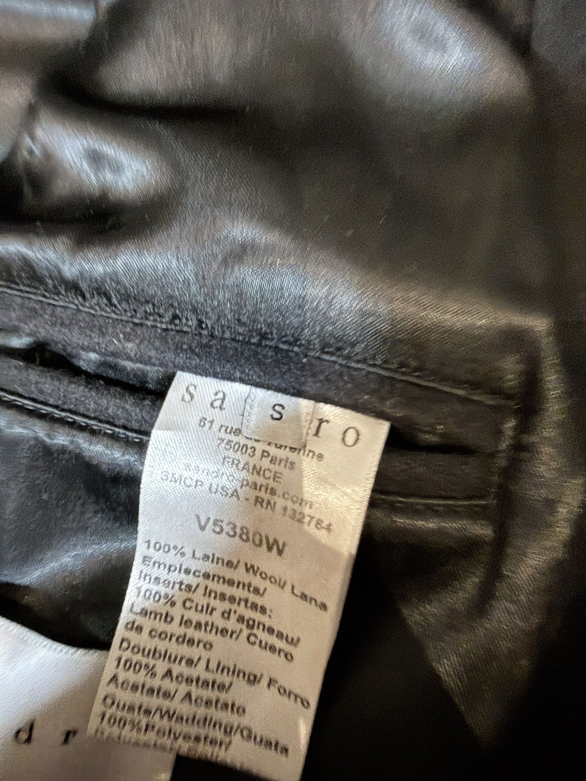 Sandro Sandro Paris Archive Wool Biker Jacket Size S / US 4 / IT 40 - 16 Thumbnail