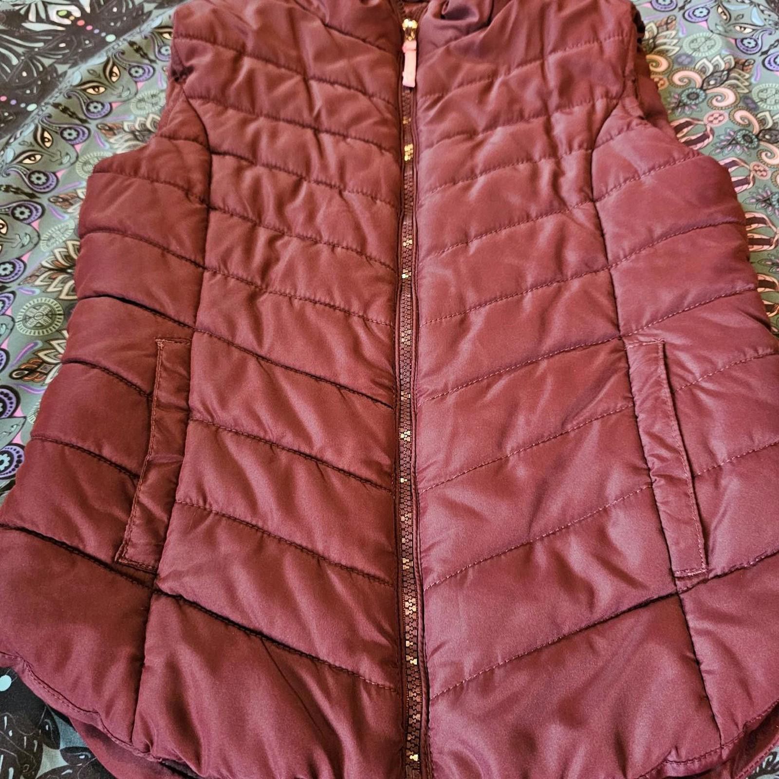 Aeropostale Aeropostale Women's Burgundy Vest Size M / US 6-8 / IT 42-44 - 2 Thumbnail