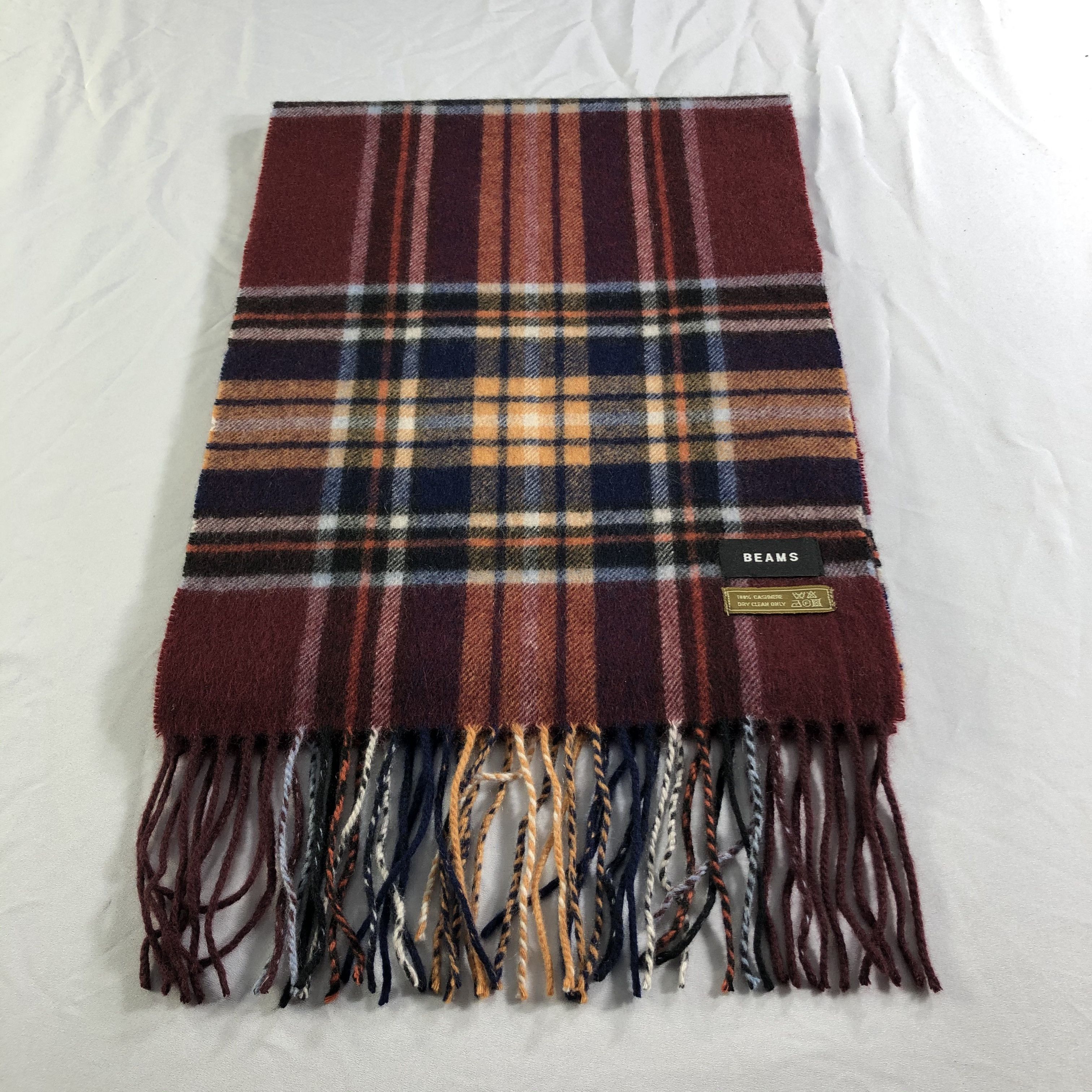 Beams Plus Beams Tartan Cashmere Scarf Muffler Neckwear V2442 Size ONE SIZE - 2 Thumbnail