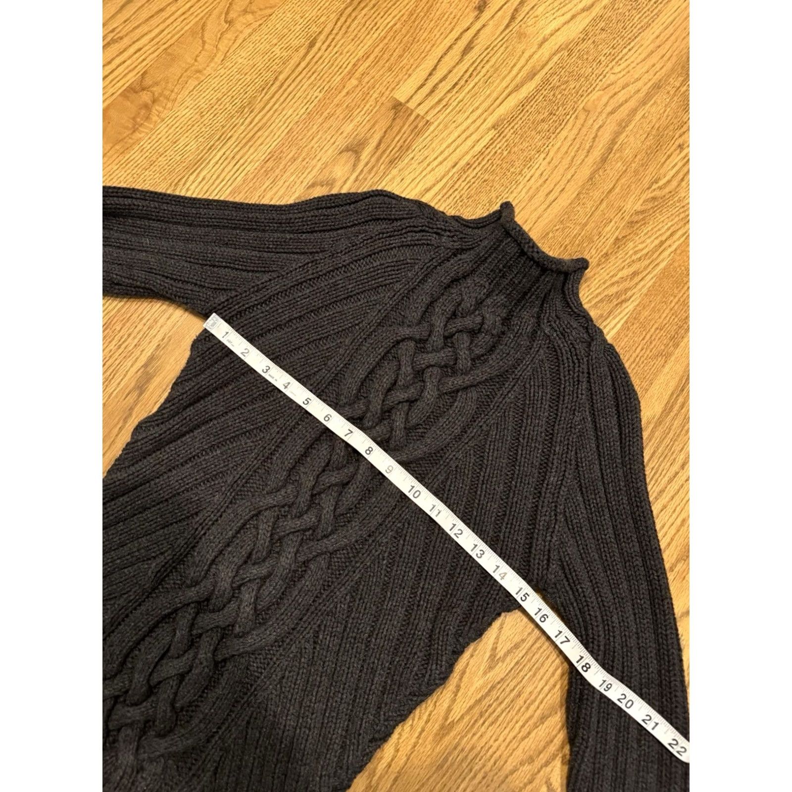 Gap VINTAGE Gap Cable Knit Pullover Roll Neck Slim Sweater Women’s Size M Cotton Gray Pullover Knit Rolⅼ Neck Womens Slim Cotton Gray 90s (if applicable) Size M / US 6-8 / IT 42-44 - 5 Thumbnail