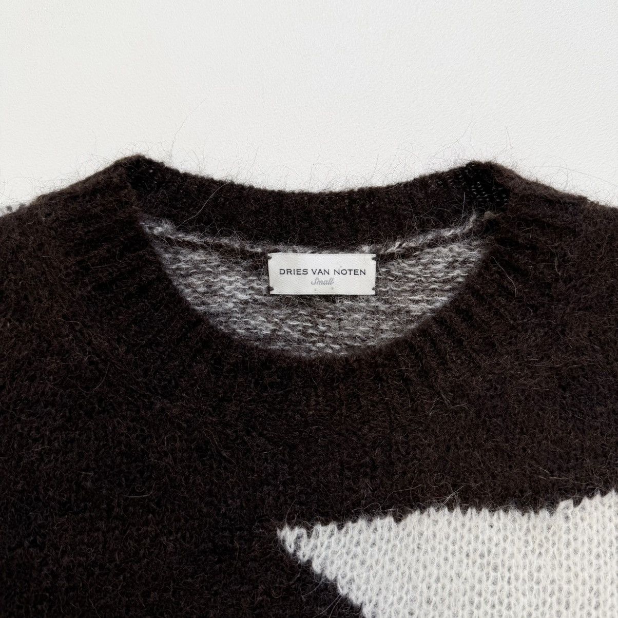 Dries Van Noten Abstract Weave Alpaca Wool Sweater Size US M / EU 48-50 / 2 - 5 Thumbnail