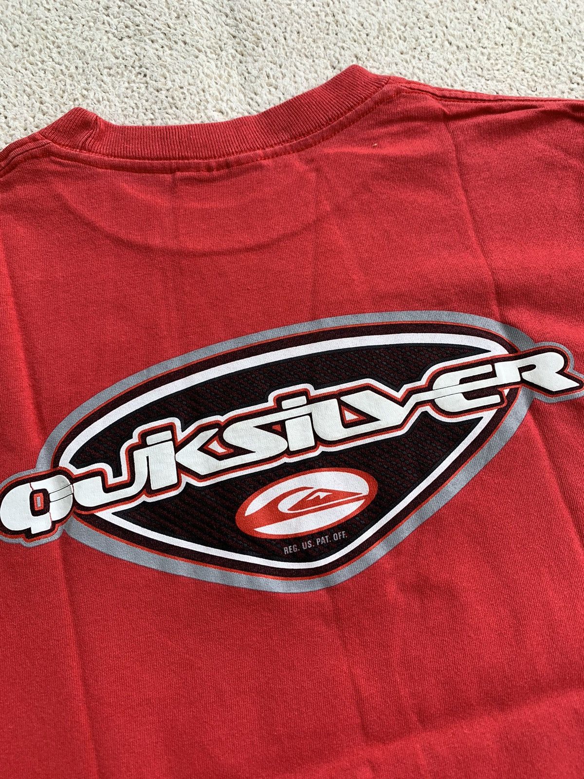 Quiksilver × Vintage Quiksilver vintage big back logo t-shirt tee Size US S / EU 44-46 / 1 - 5 Thumbnail