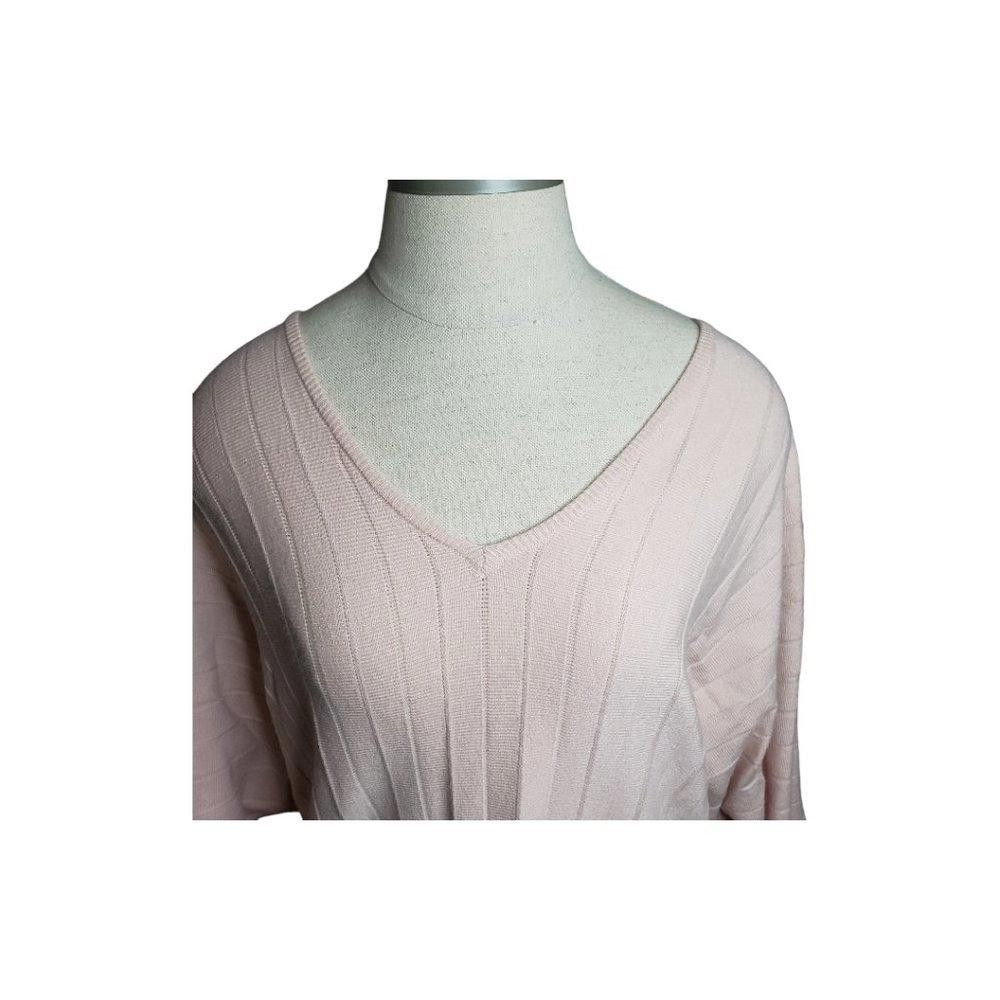 Designer CT857 Philosophy Peach V-neck Long Sleeve Ladies Sweater M Size M / US 6-8 / IT 42-44 - 2 Thumbnail