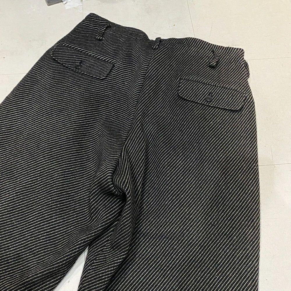 Yohji Yamamoto POUR HOMME 24aw W/L DOBBY TWEED INK 2TUCK TWILL PANTS Size US 34 / EU 50 - 6 Thumbnail