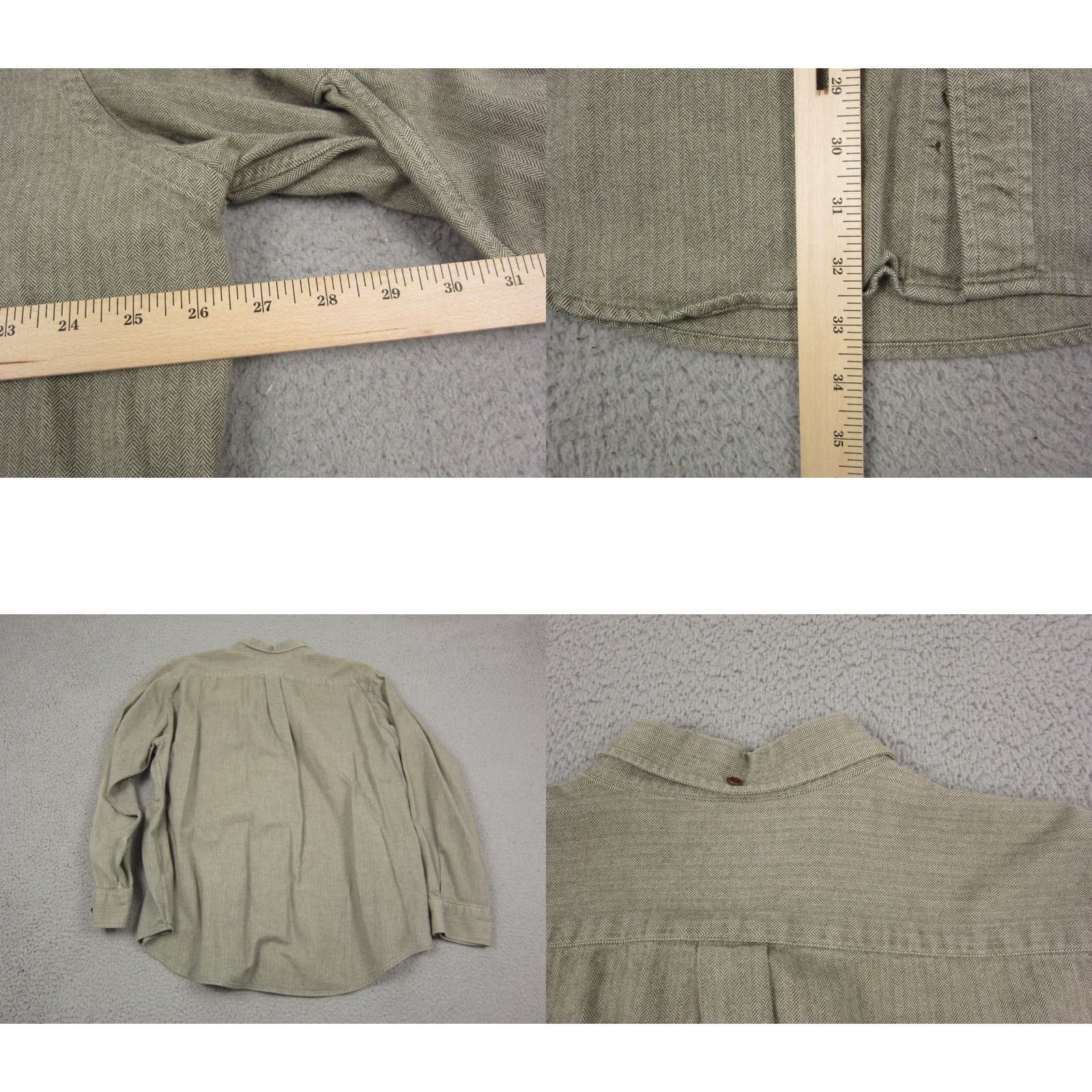 Lands' End VINTAGE Lands End Shirt Adult 2XL Green Button Down Cotton 90s Mens Size US XXL / EU 58 / 5 - 8 Thumbnail