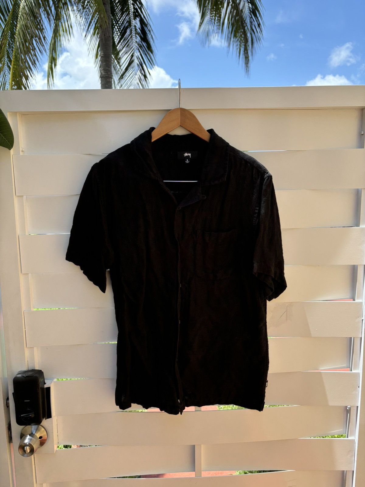 Stussy Stussy Diamond Jacquard Linen Shirt Size US S / EU 44-46 / 1 - 1 Thumbnail
