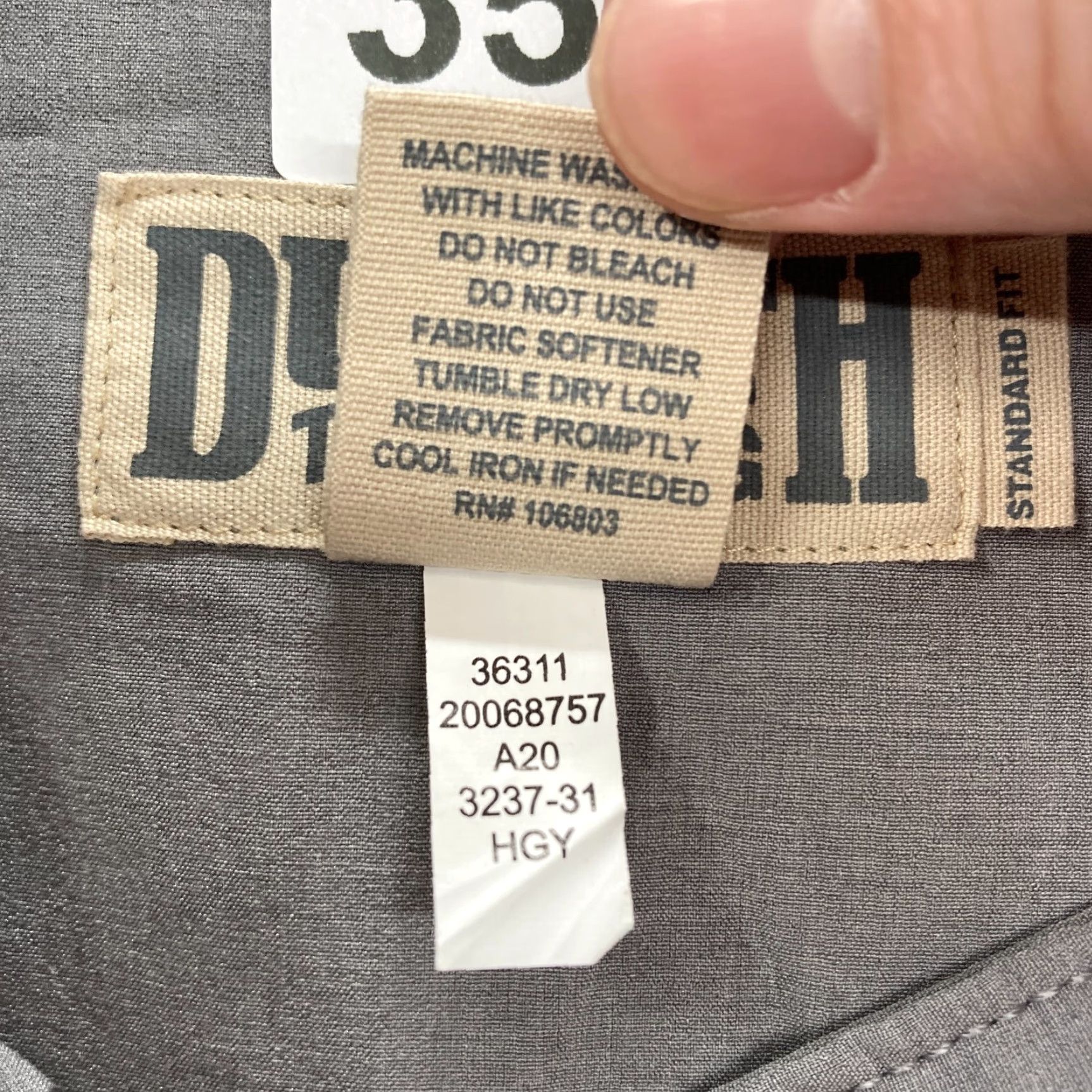 Vintage Duluth Overachino Pants Mens 40x30 Standard Fit Gray Stretch Cargo Hiking Camp Size US 40 / EU 56 - 6 Thumbnail