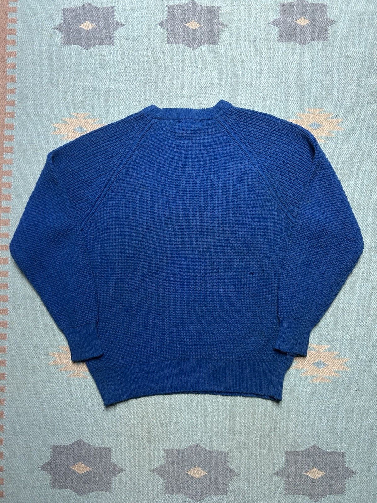 Vintage Sears acrylic sweater chunky cable knit raglan crewneck XL Size US XL / EU 56 / 4 - 5 Thumbnail