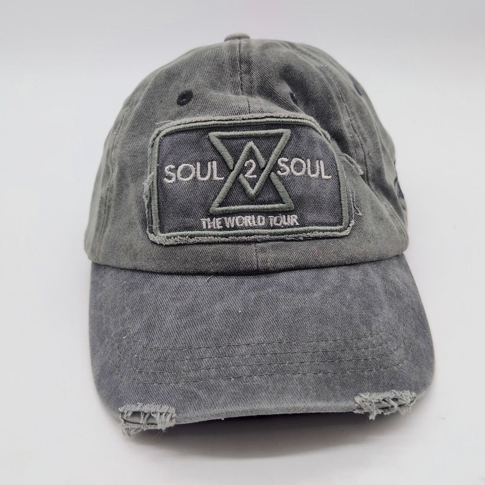 Other Soul 2 Soul World Tour Hat Tim McGraw Faith Hill Gray Distr Size ONE SIZE - 2 Thumbnail