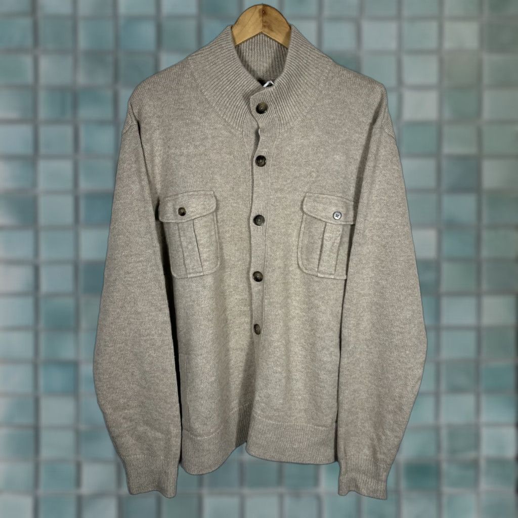 CO Collars & Co Sweater Mens 2XL Tan Napoli Mockneck Solid Knit Pullover Size US XXL / EU 58 / 5 - 1 Thumbnail