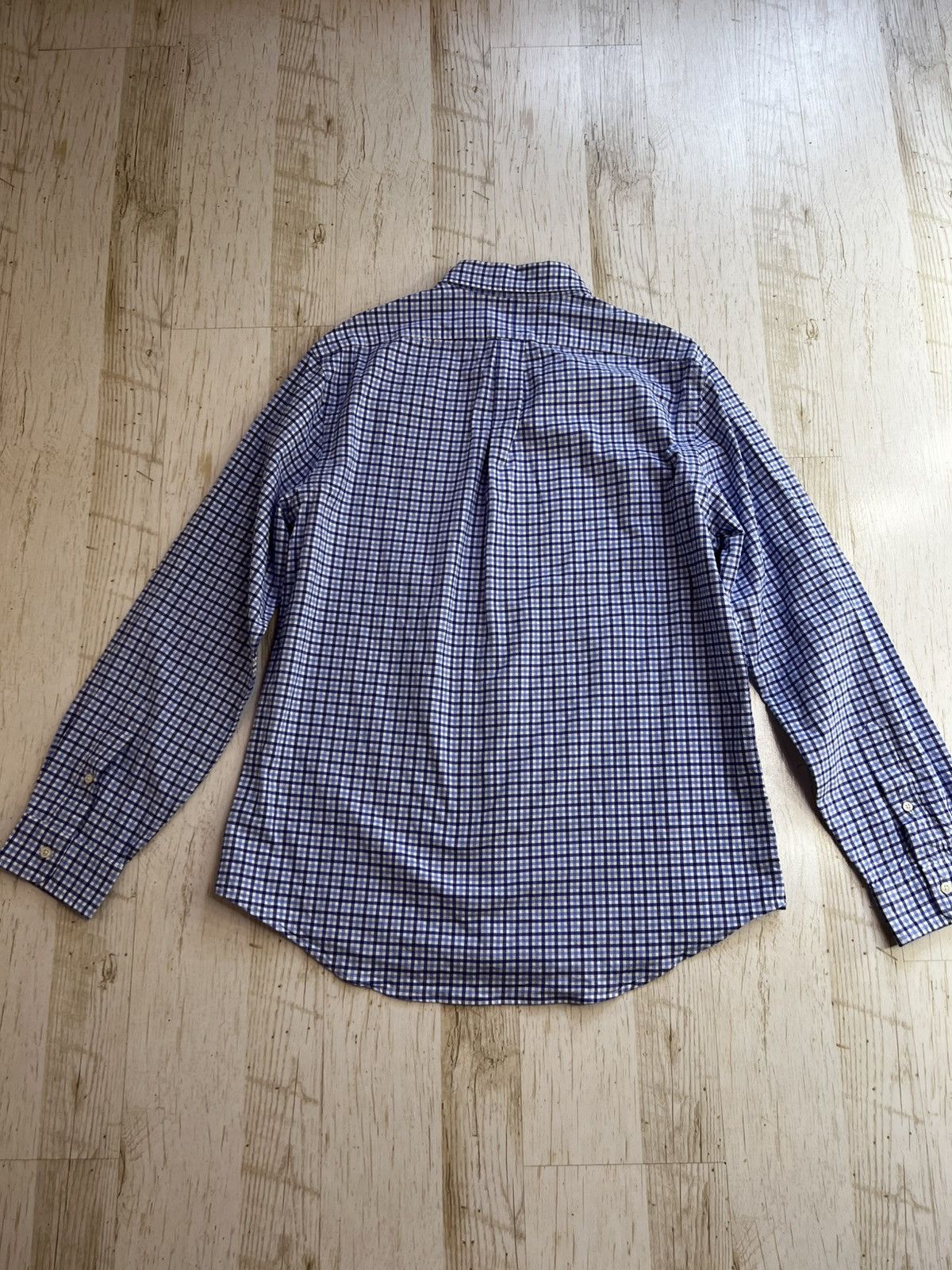 Ralph Lauren Ralph Lauren Slim Fit Stretch Oxford Plaid Shirt Blue Check Size US XL / EU 56 / 4 - 5 Thumbnail