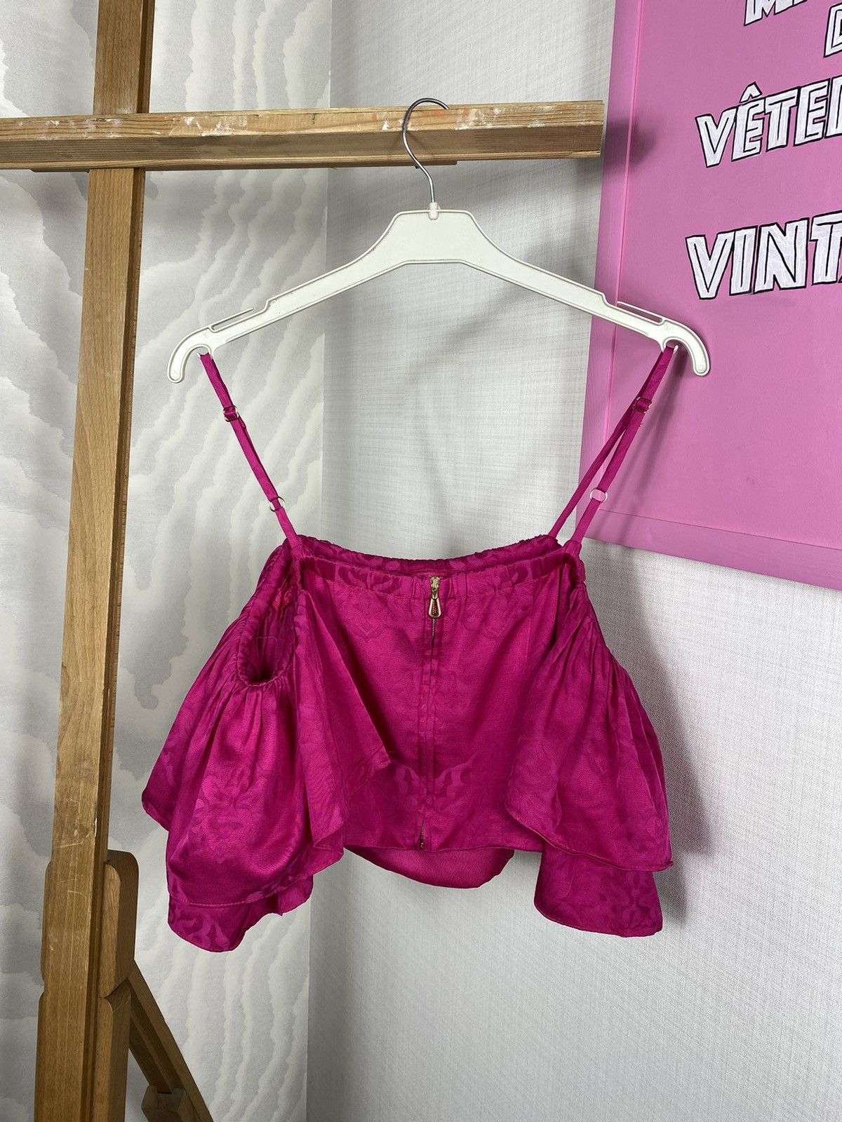 Sandro Sandro Paris Hally Jacquard Crop Top Size XS / US 0-2 / IT 36-38 - 11 Thumbnail