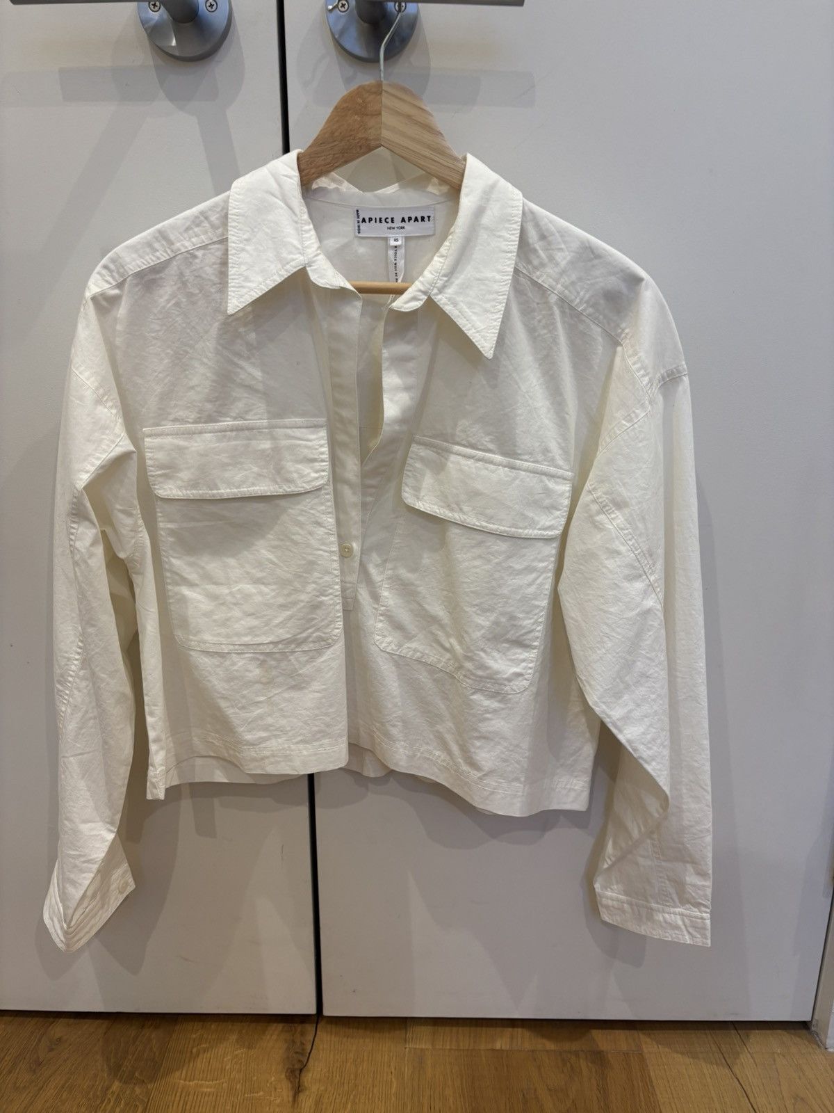 Apiece Apart Apiece Apart cropped white shirt Size XS / US 0-2 / IT 36-38 - 2 Thumbnail
