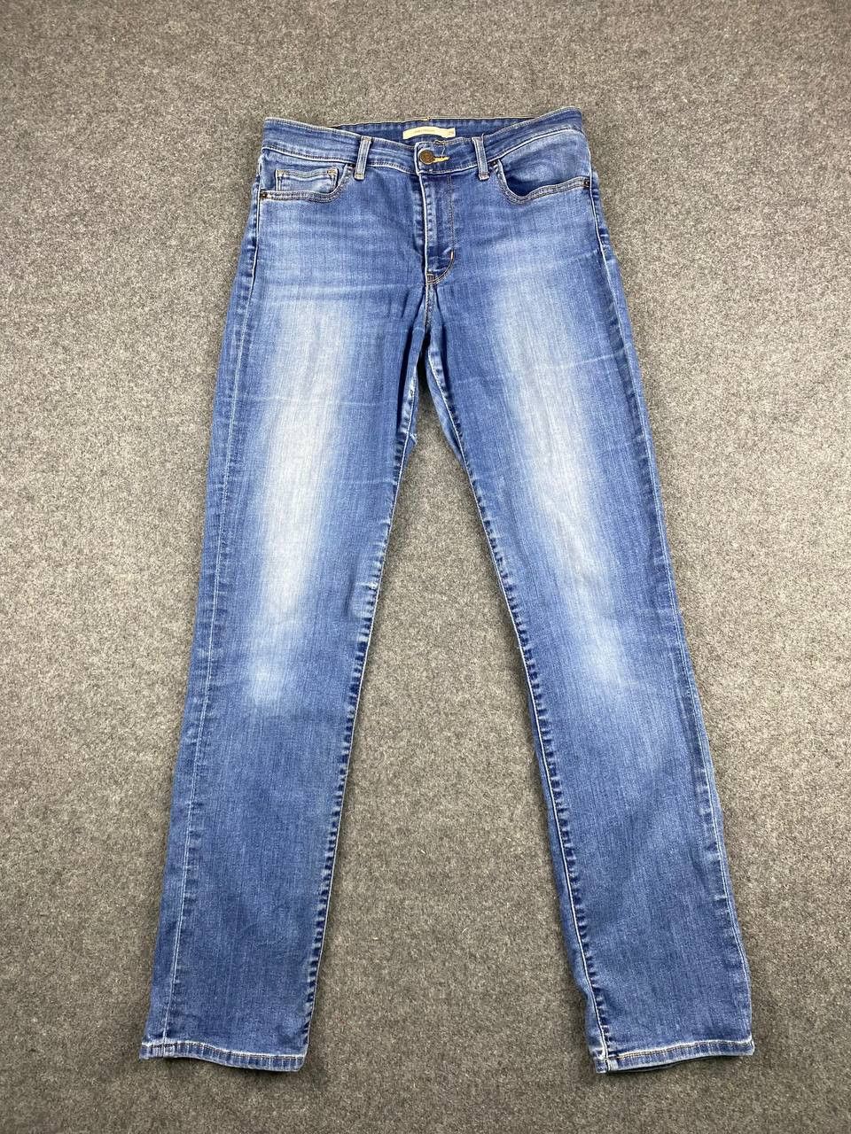 Levi's levis 714 straight cut distressed denim nice design Size 30" / US 8 / IT 44 - 7 Thumbnail
