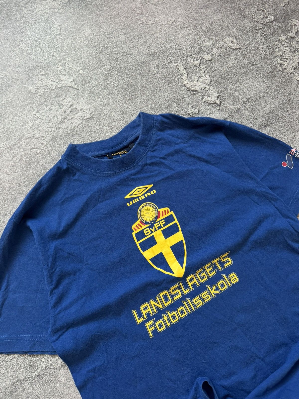 Umbro × Vintage Umbro S Sweden 🇸🇪 SVFF svenska tee T-shirt polo jersey Size US S / EU 44-46 / 1 - 4 Thumbnail