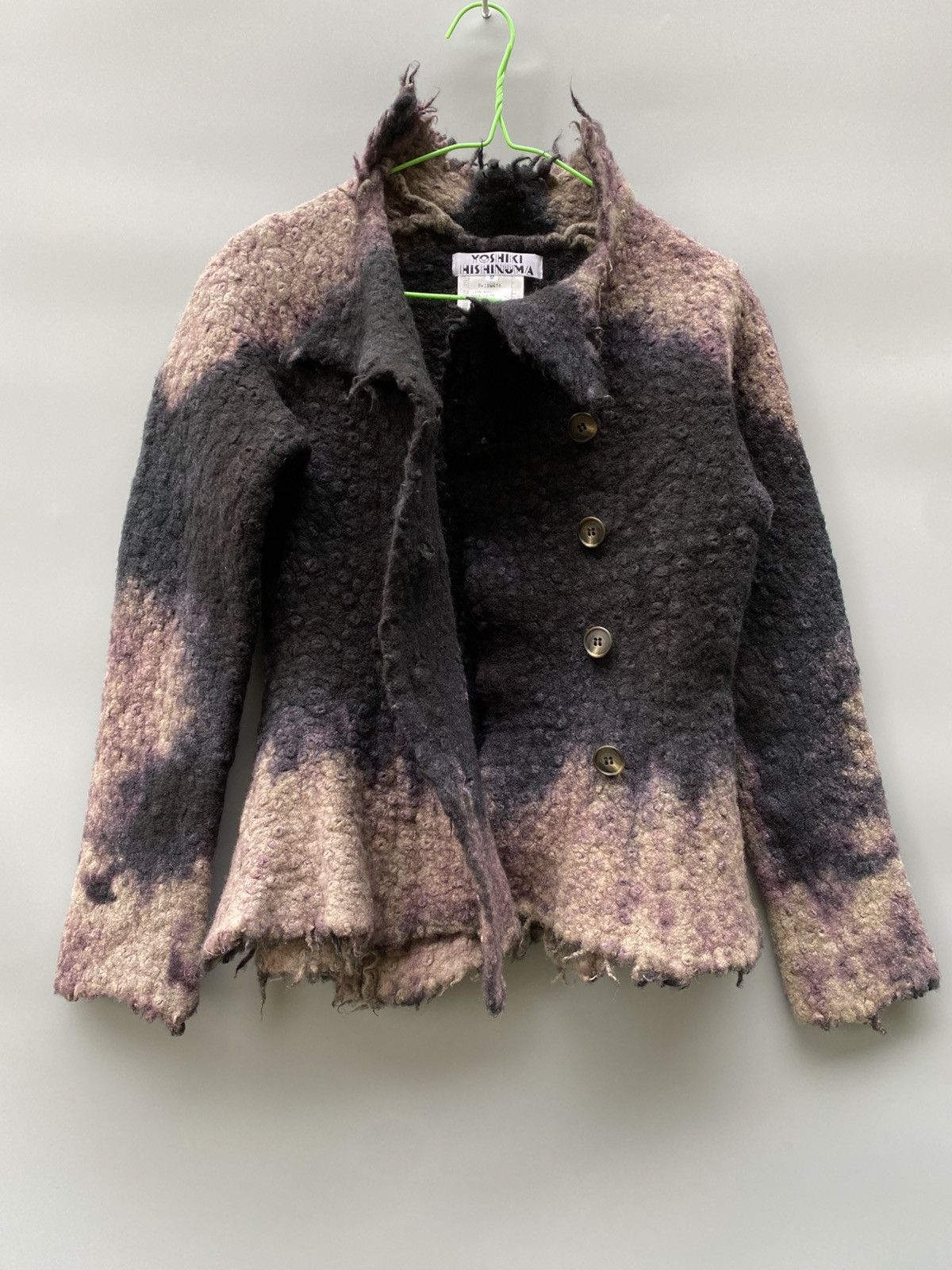 Japanese Brand A/W 1998 - Yoshiki Hishinuma- Gradient Dyed Wool Jacket Size S / US 4 / IT 40 - 3 Thumbnail