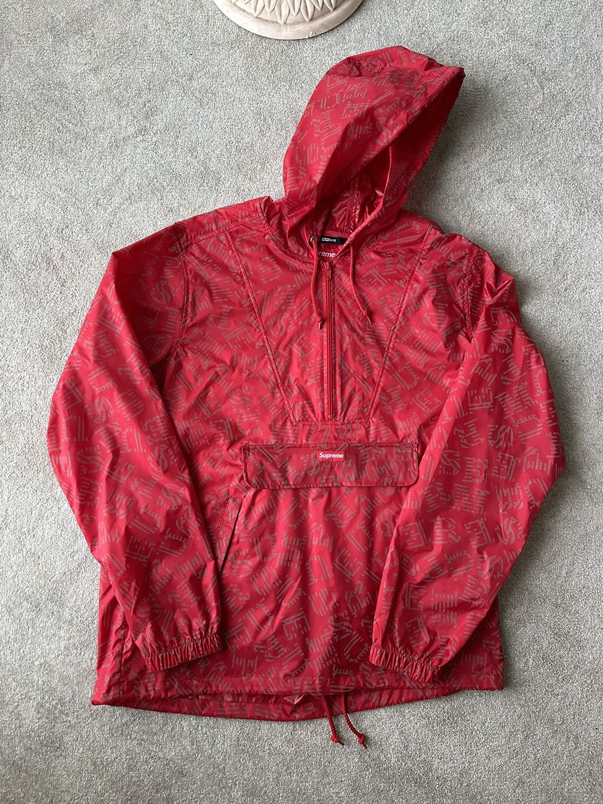 image of Supreme Illuminite Windbreaker in Red, Men's (Size Large)
